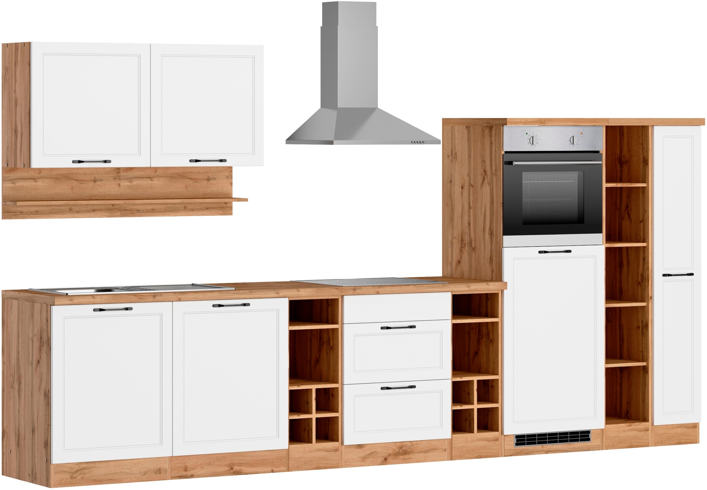 KOCHSTATION Küchenzeile »KS-Lana« 360 cm breit, wahlweise mit oder ohne E-Geräte