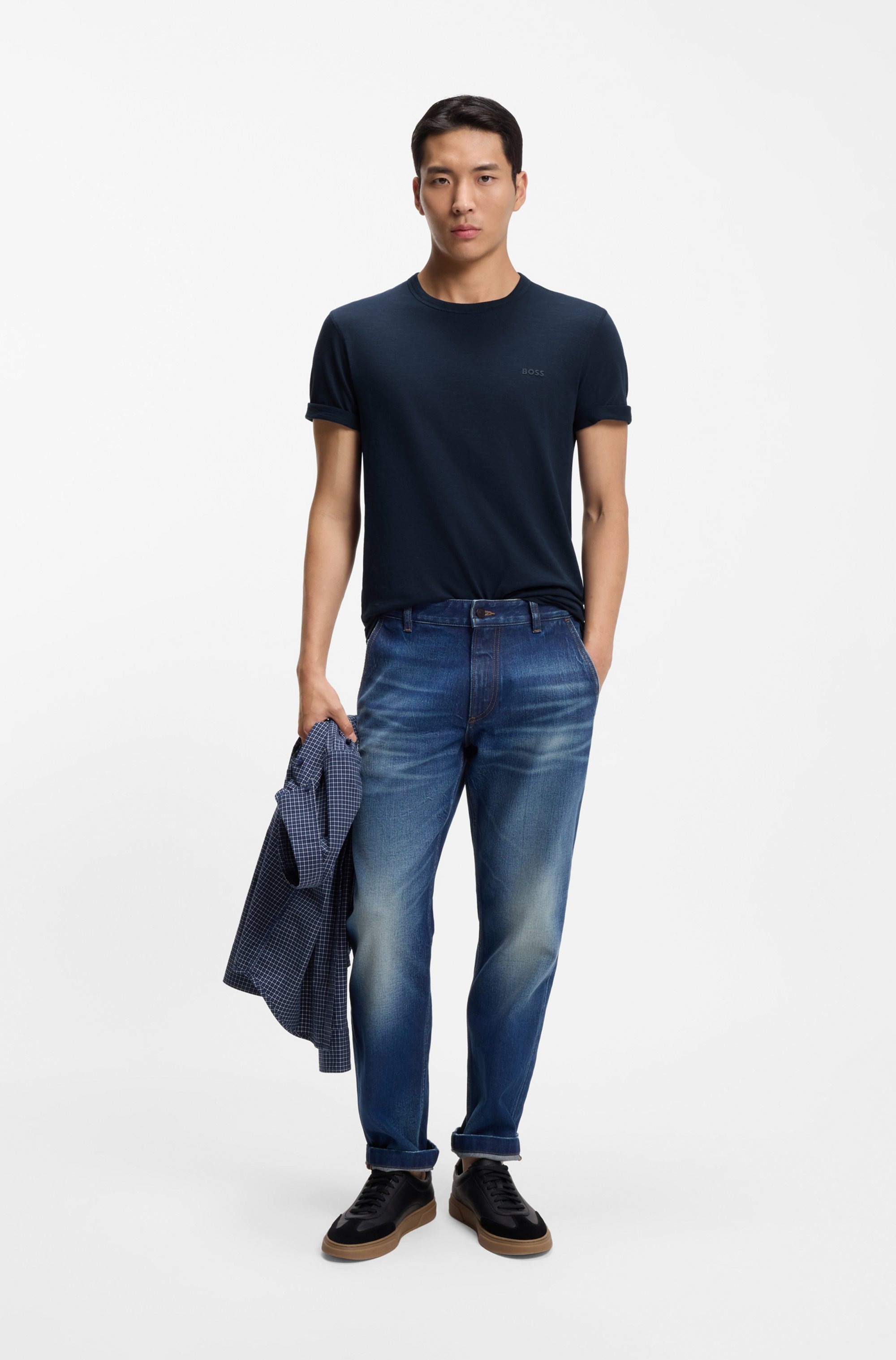 BOSS ORANGE T-Shirt »Tegood« Rundhalsausschnitt, Regular Fit, Logoschriftzug