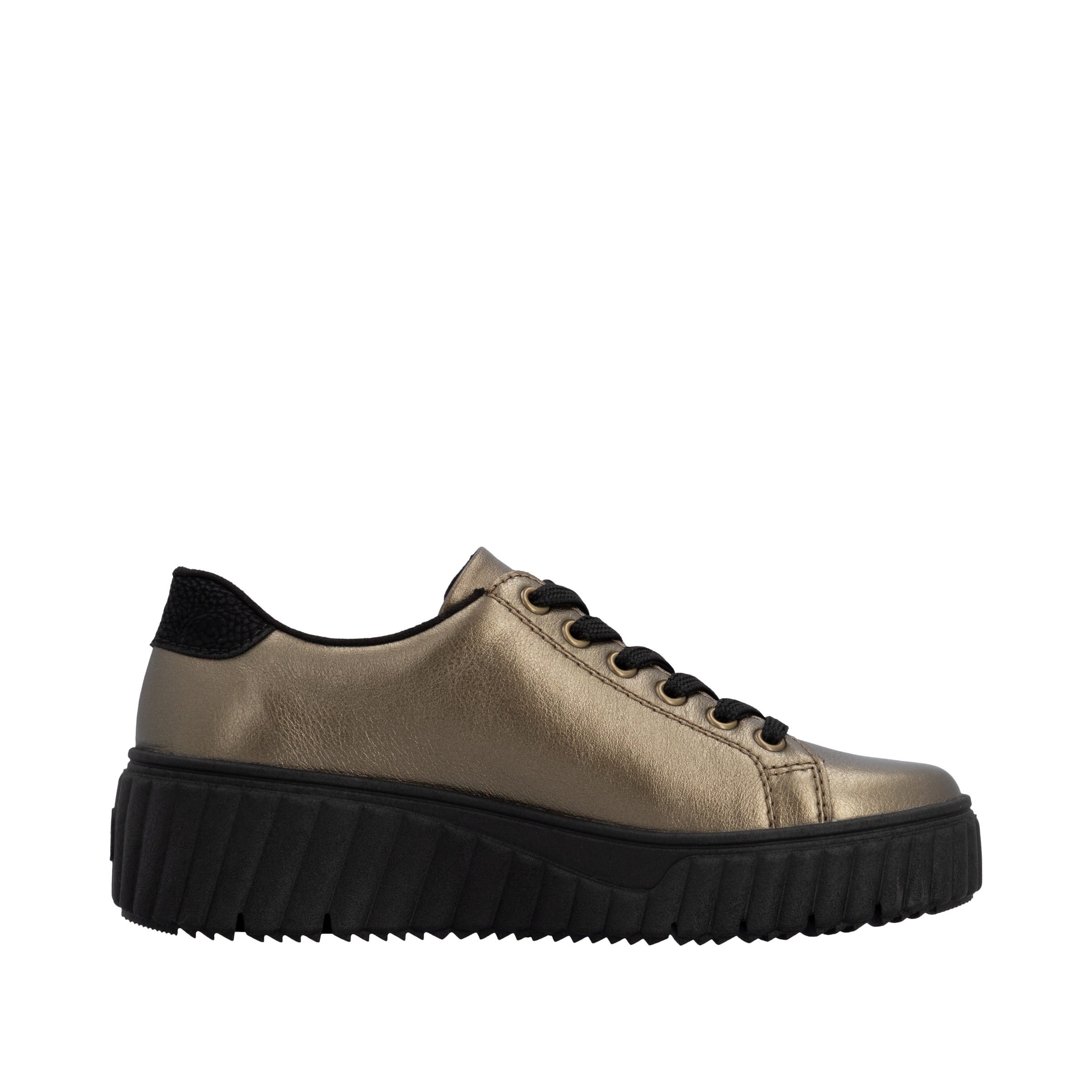 Rieker Plateausneaker  Freizeitschuh, Halbschuh, Schnürschuh mit Plateausohle