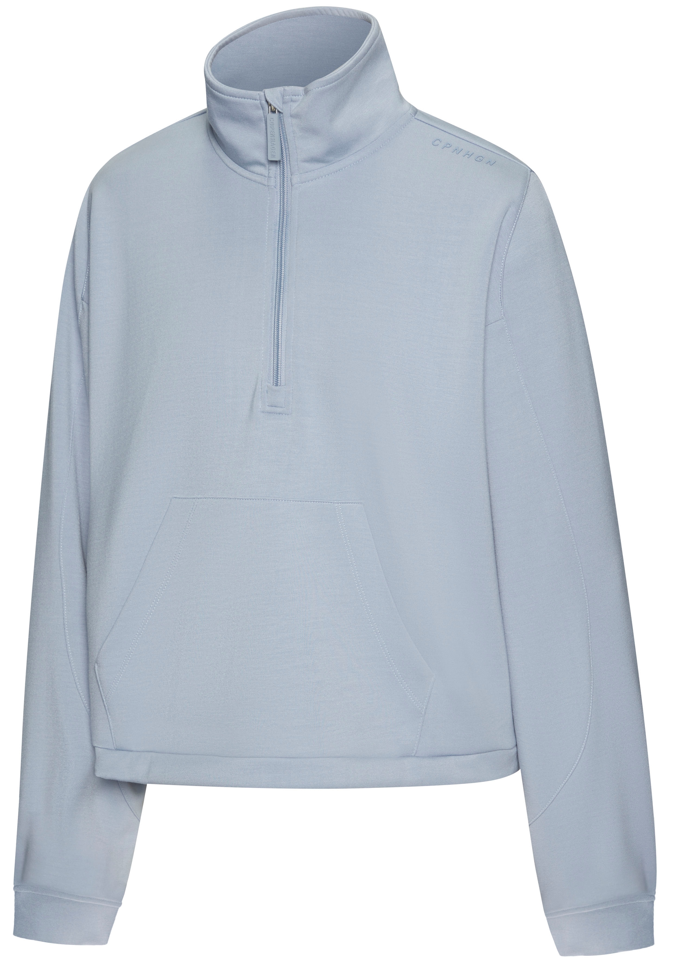 Copenhagen Studios Langarmshirt, aus hochwertigem Material mit Stehkragen und Reißverschluss