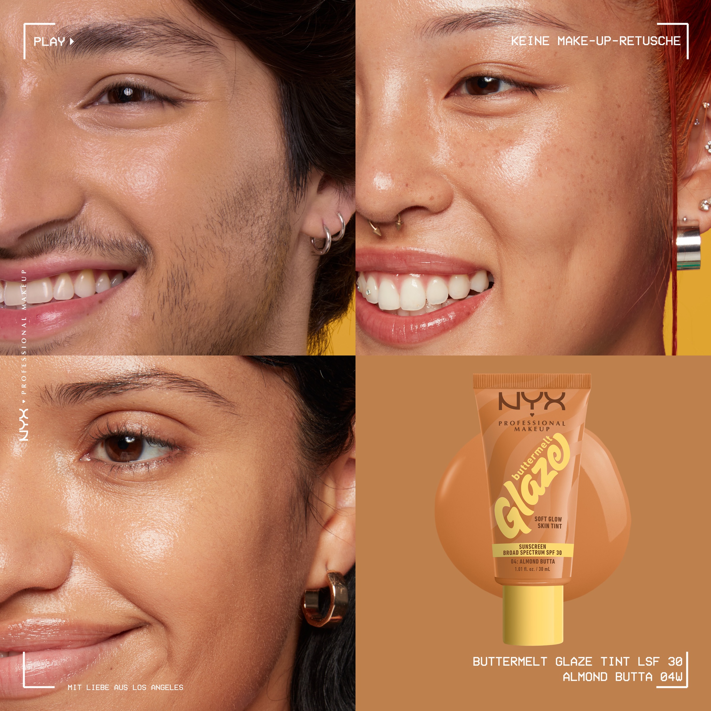 NYX Foundation »NYX Professional Makeup Buttermelt Glaze Foundation LSF 30«