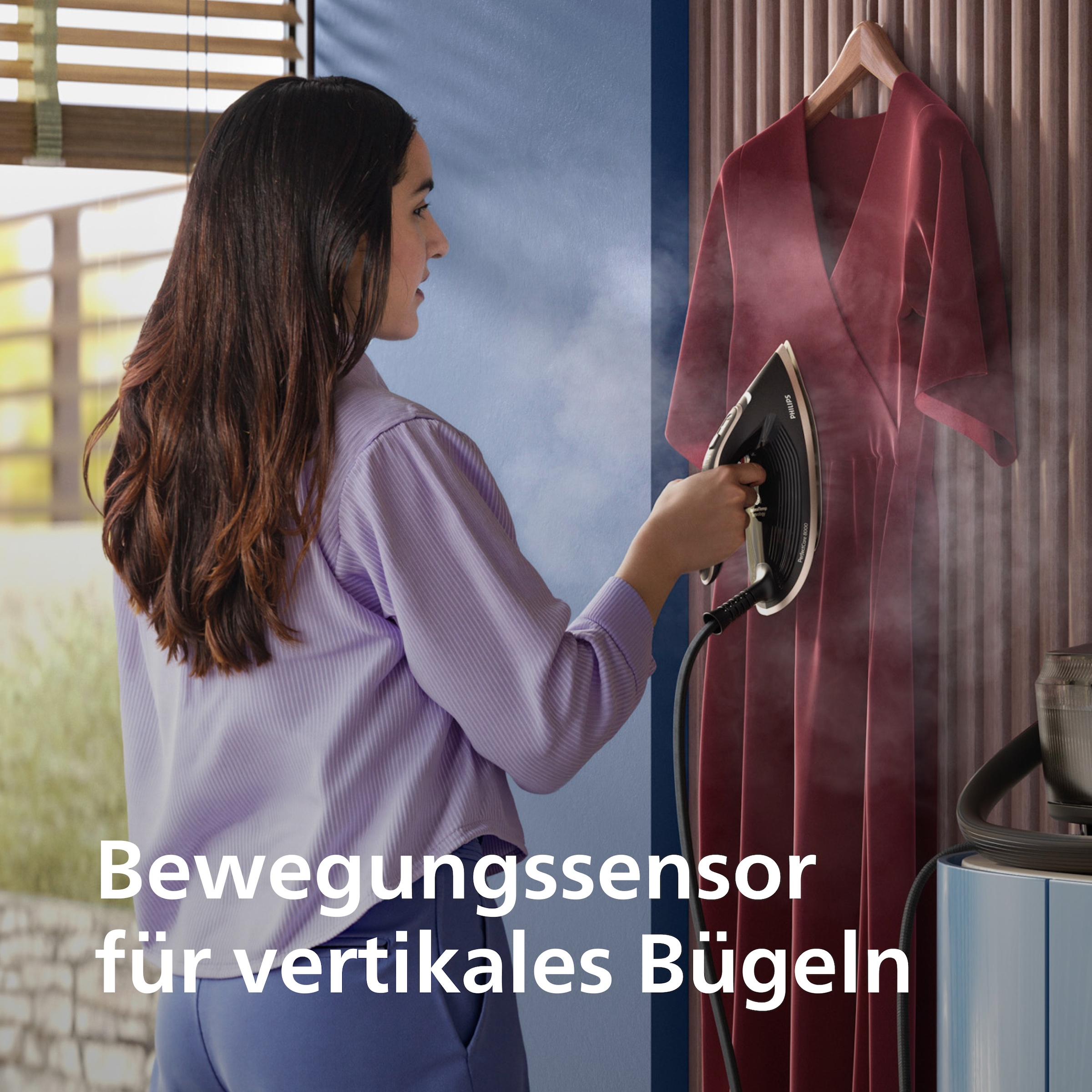 Philips Dampfbügelstation »PerfectCare 8000 Series PSG8300/20, Dunkelblau/Gold«, 3.120 Watt, OptimalTemp & TurboPower-Dampfmotor, 850 gr Dampfstoß