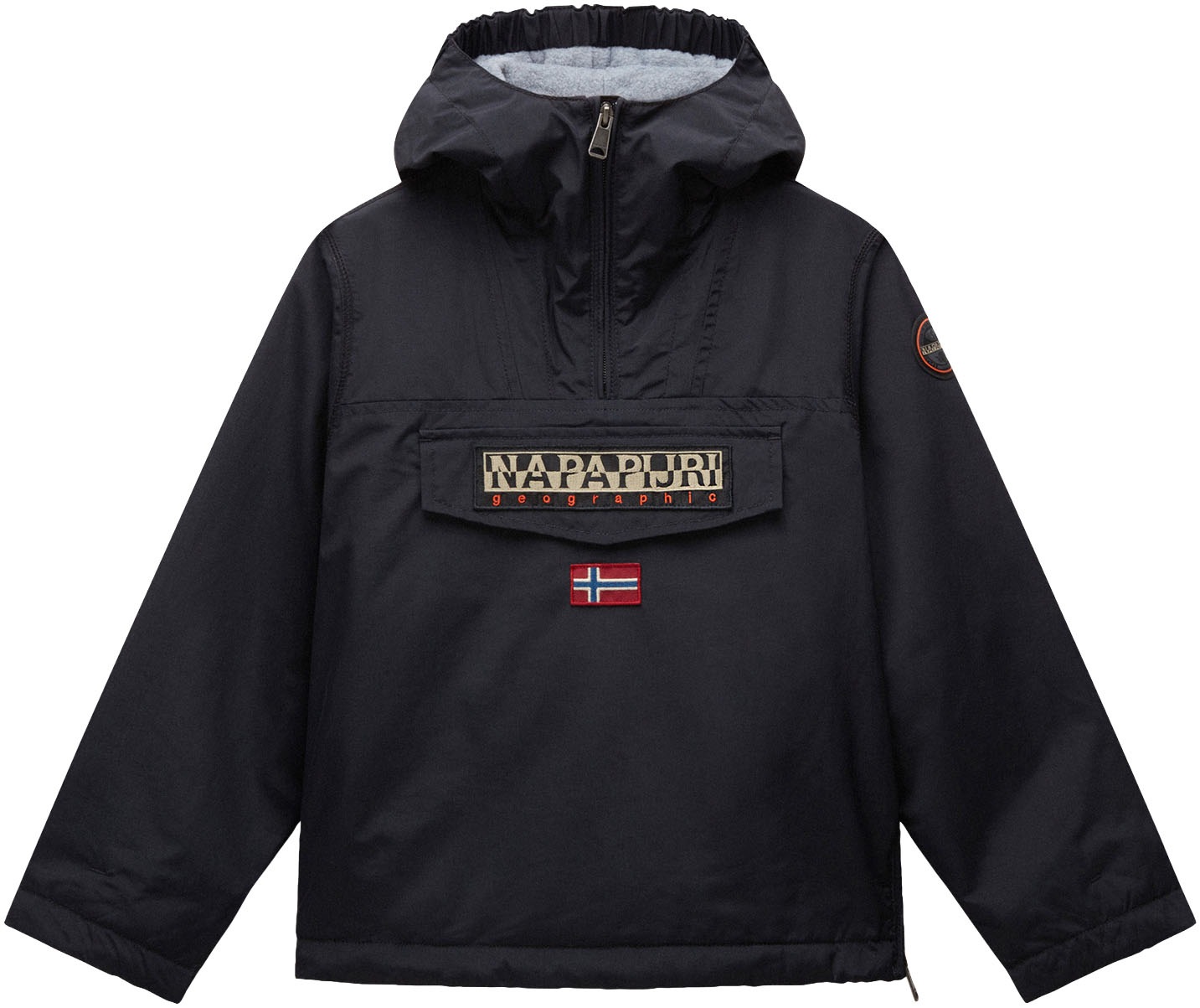 Napapijri Anorak »Rainforest« mit Kapuze wasserabweisend in schwarz, Größe 14