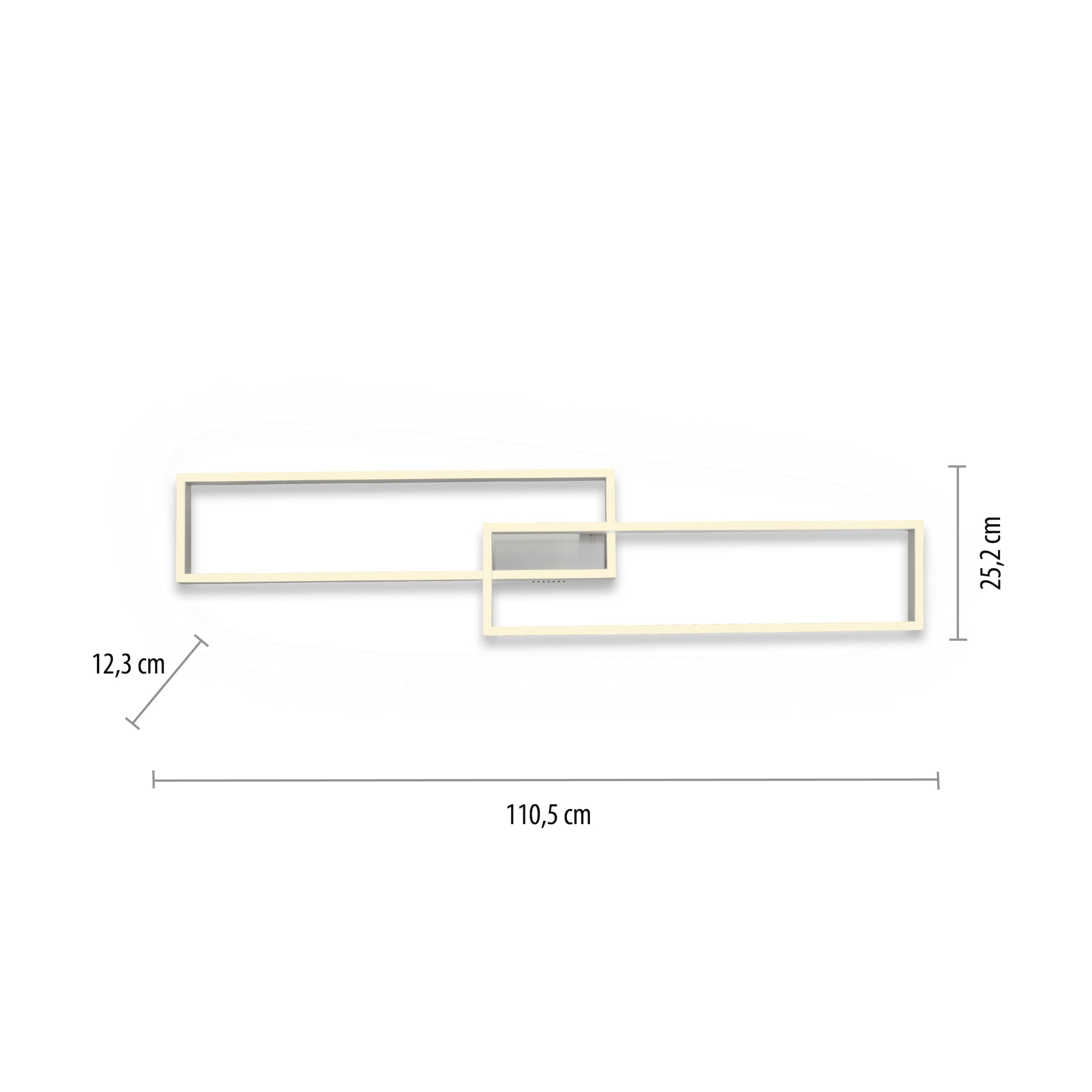 Paul Neuhaus Deckenleuchte »PAAN«, 2 flammig, Leuchtmittel LED-Board-LED-Board | LED fest integriert-LED fest integriert, LED, CCT - über Fernbedienung, Fernbedienung, Funk inkl.