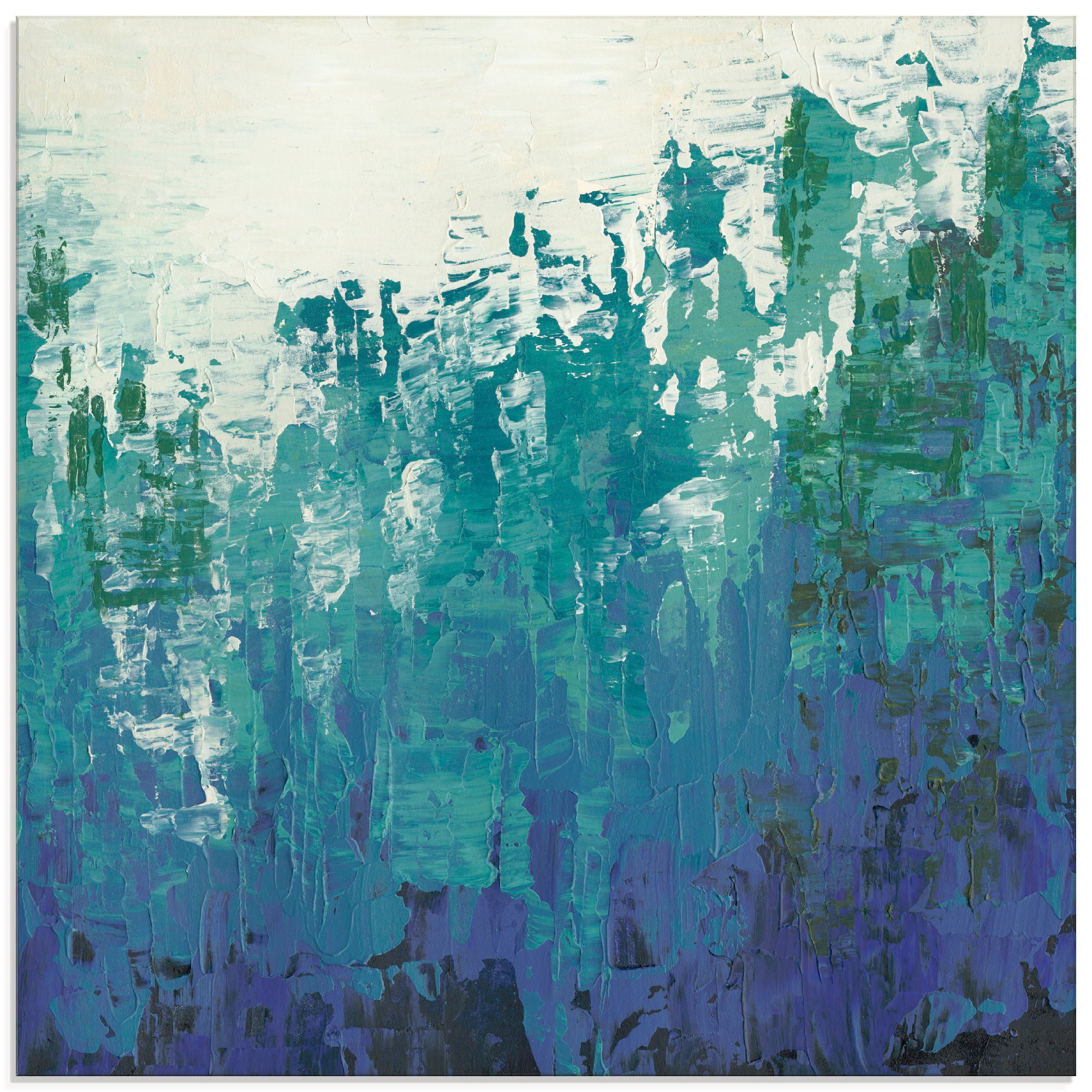 Artland Glasbild »Seehöhlen II«, Gegenstandslos, (1 St.)