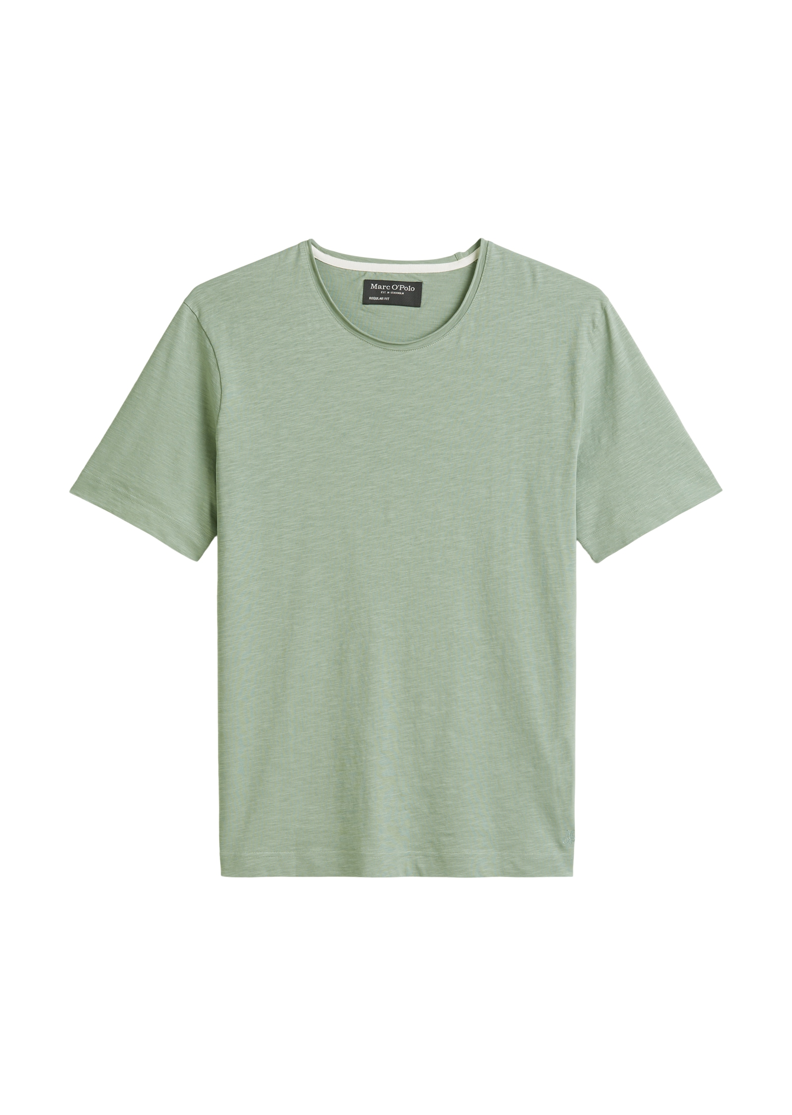 Marc O'Polo T-Shirt, unregelmäßiger Slub-Jersey, elastischer Rundhals