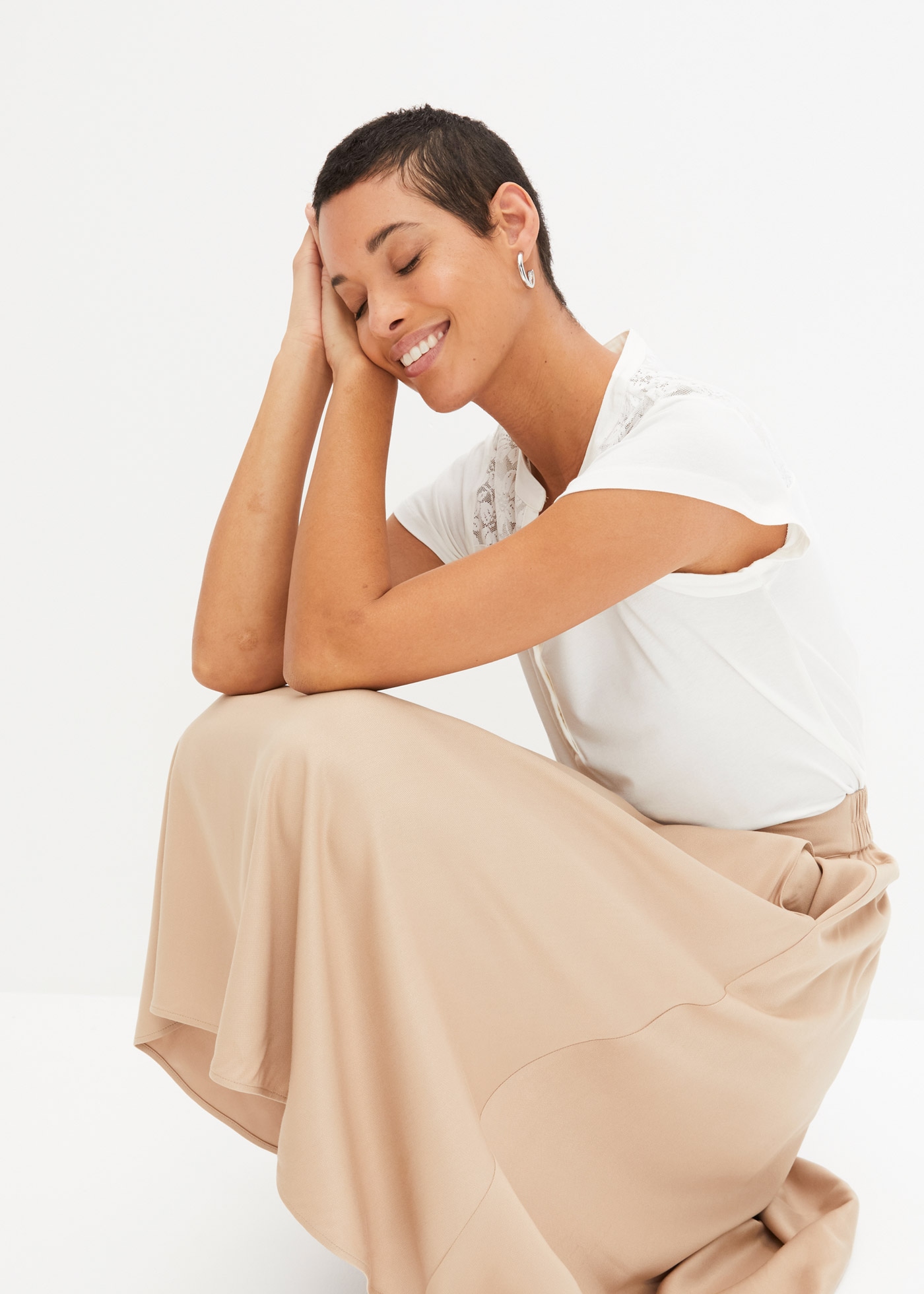 bonprix Henleyshirt »Henleyshirt aus Viskose-Mix«, Henleyshirt aus Viskose-Mix