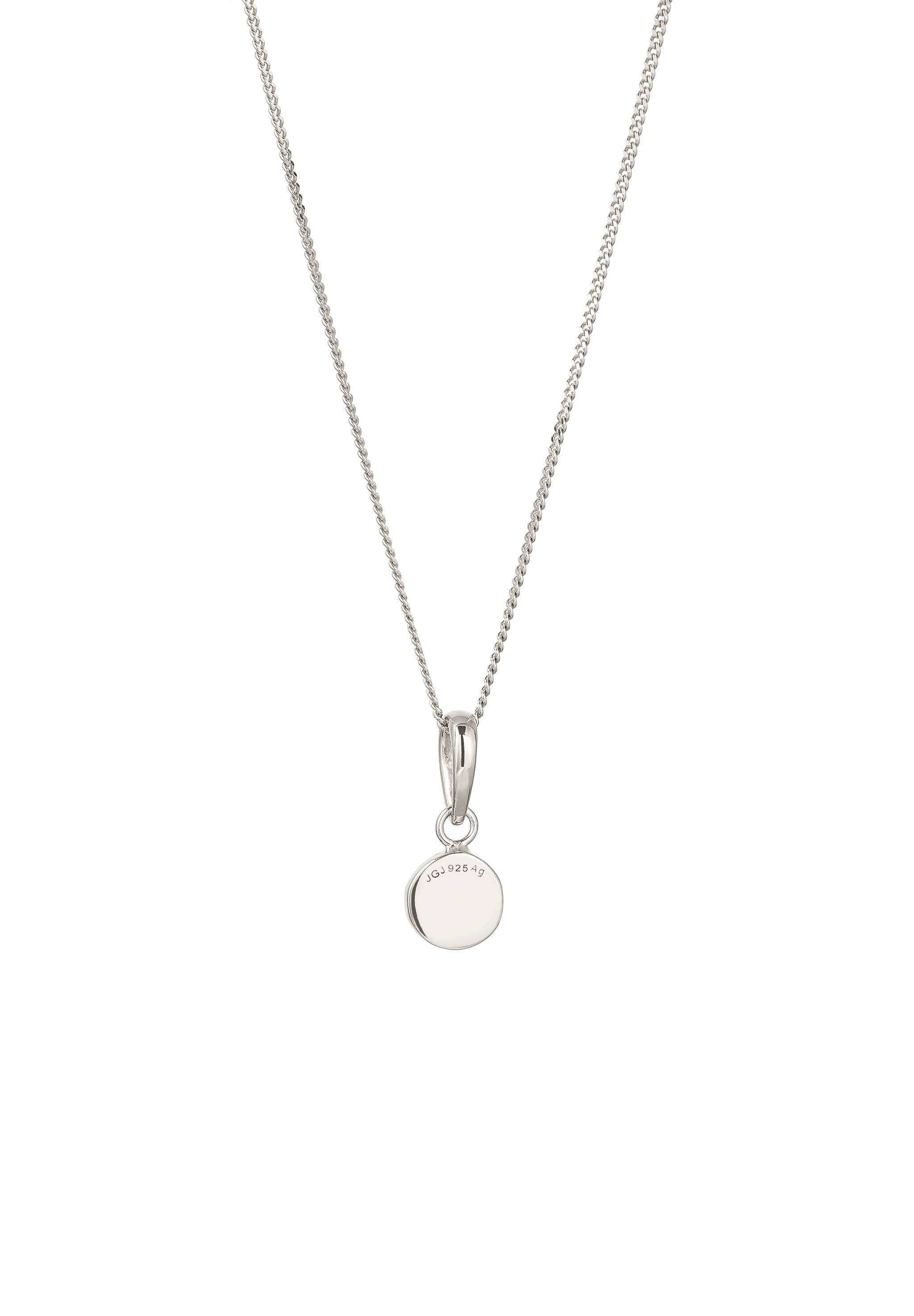 Elli Silberkette »Halskette Solitär Anhänger Jade Grün 925 Sterling Silber«