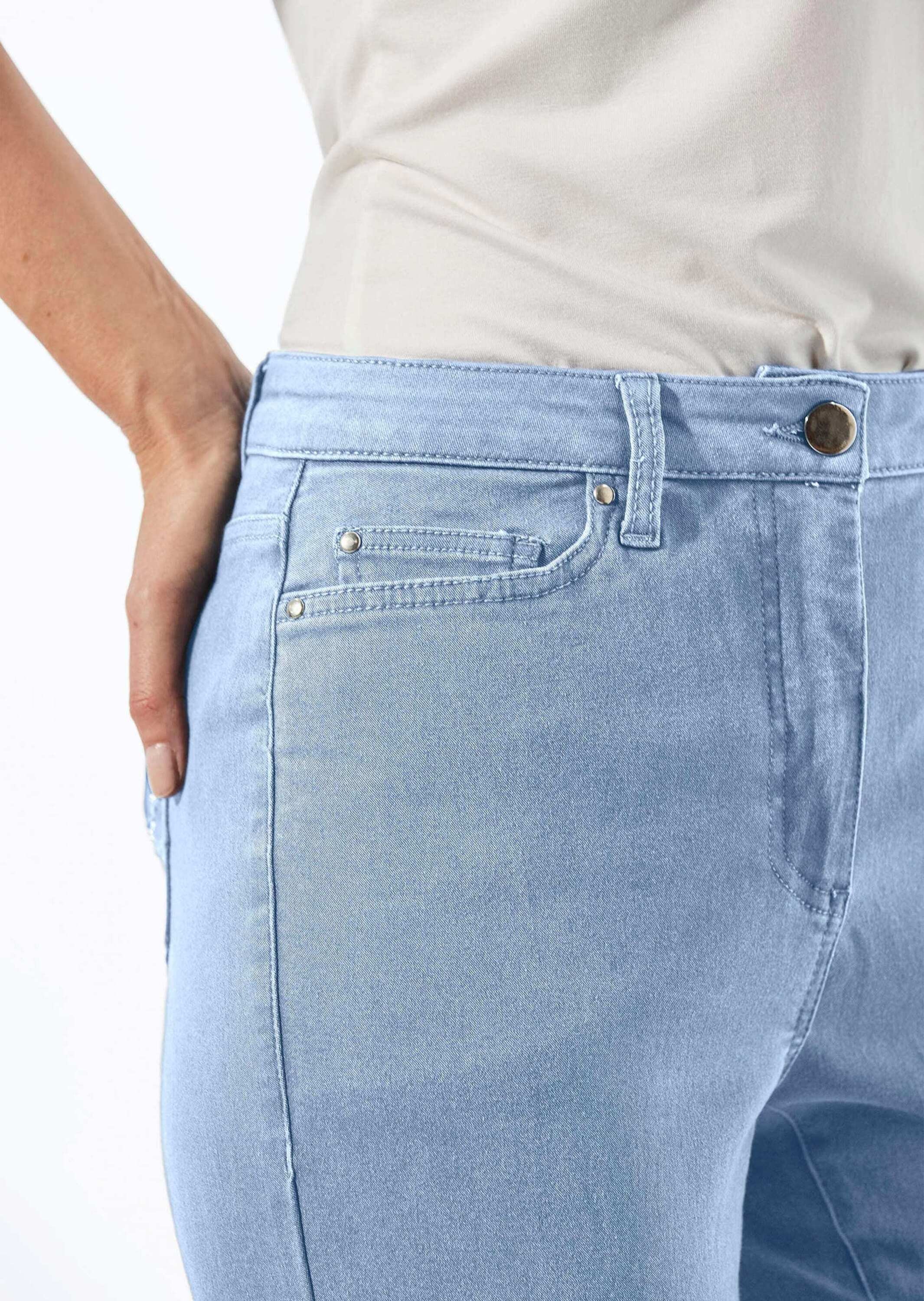 GOLDNER Regular-fit-Jeans »Lange Freizeithose BELLA mit Formbund«