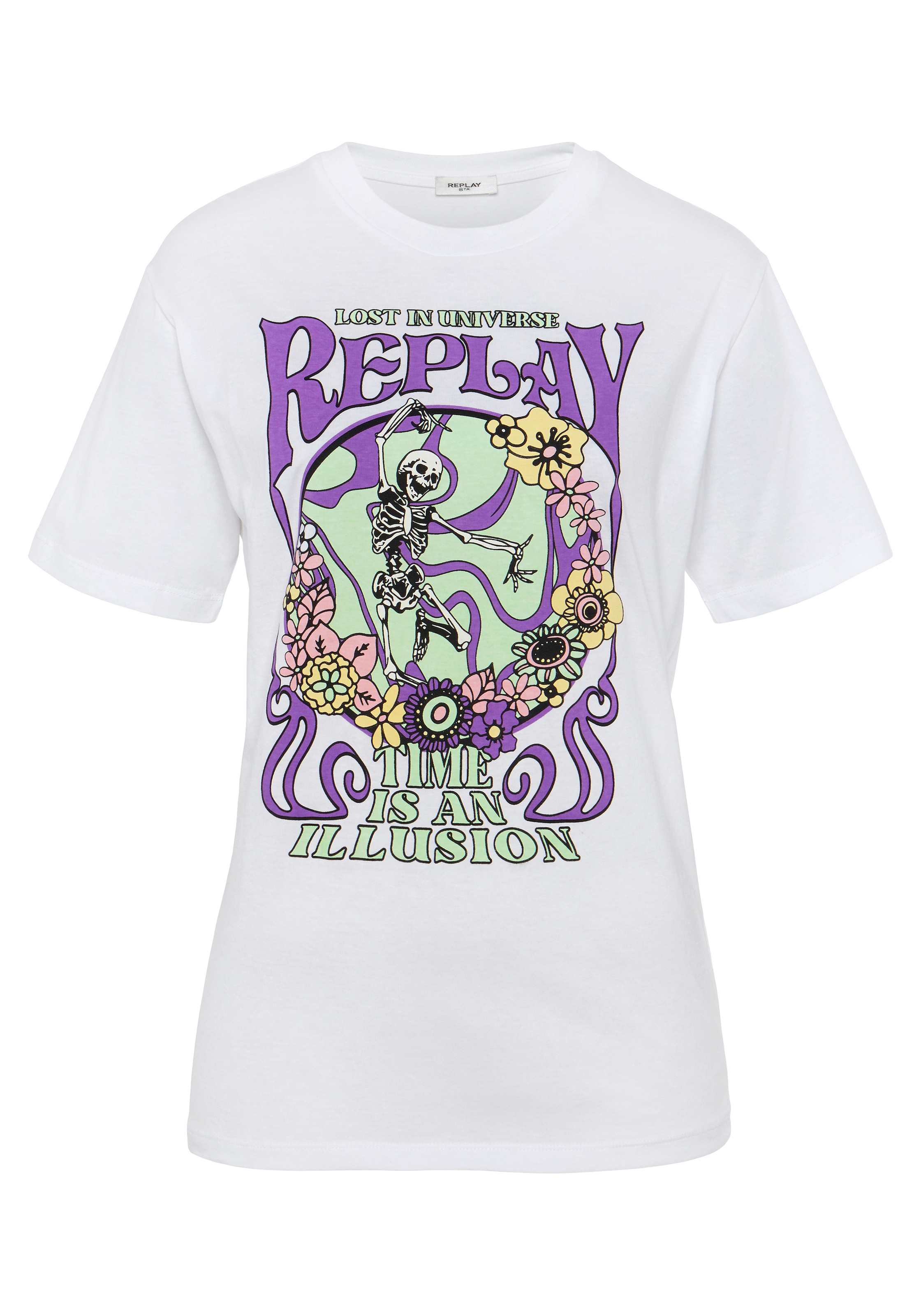 Replay Rundhalsshirt, mit großem Frontprint im OTTO Online Shop