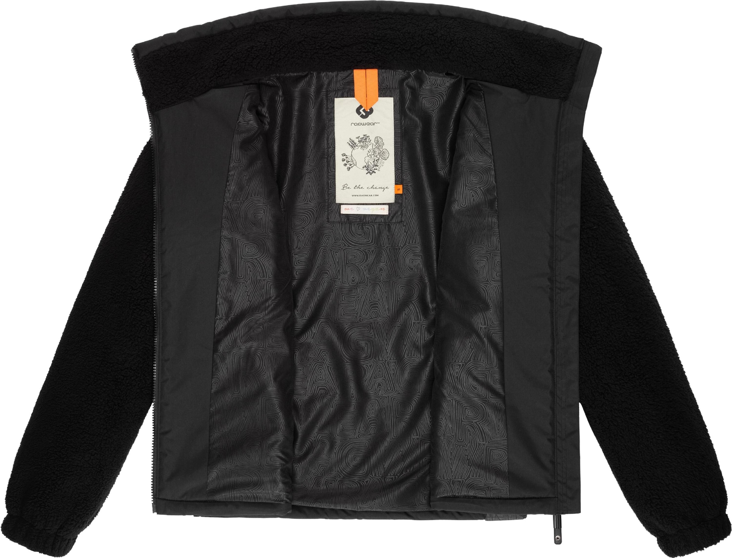 Ragwear Sweatjacke »Sweatjacke Nordicka«, Sportliche Kapuzenjacke mit Kunstleder-Elementen