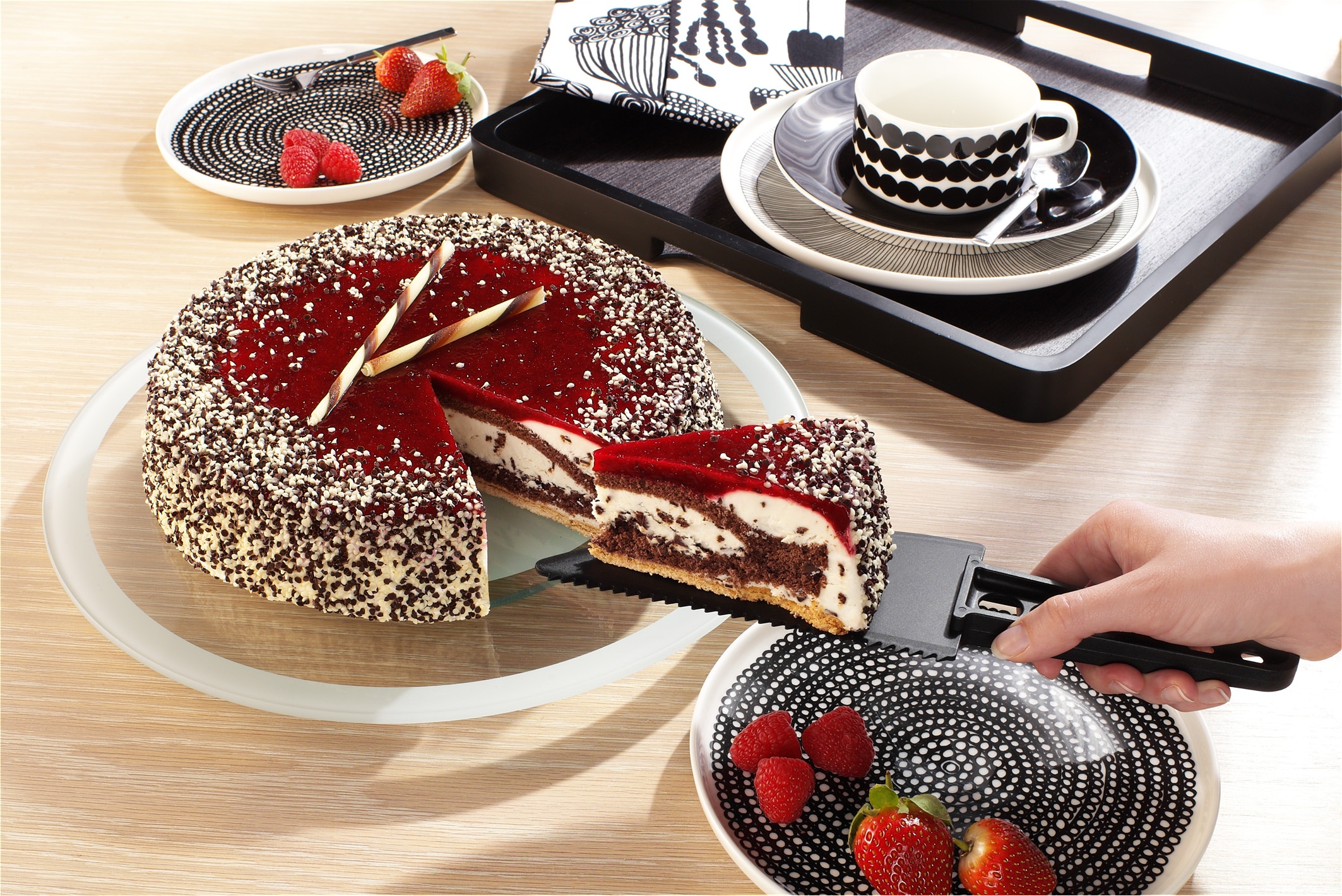 Ruco Tortenmesser Antikratz-Tortenmesser/Tortenheber, 2er Set