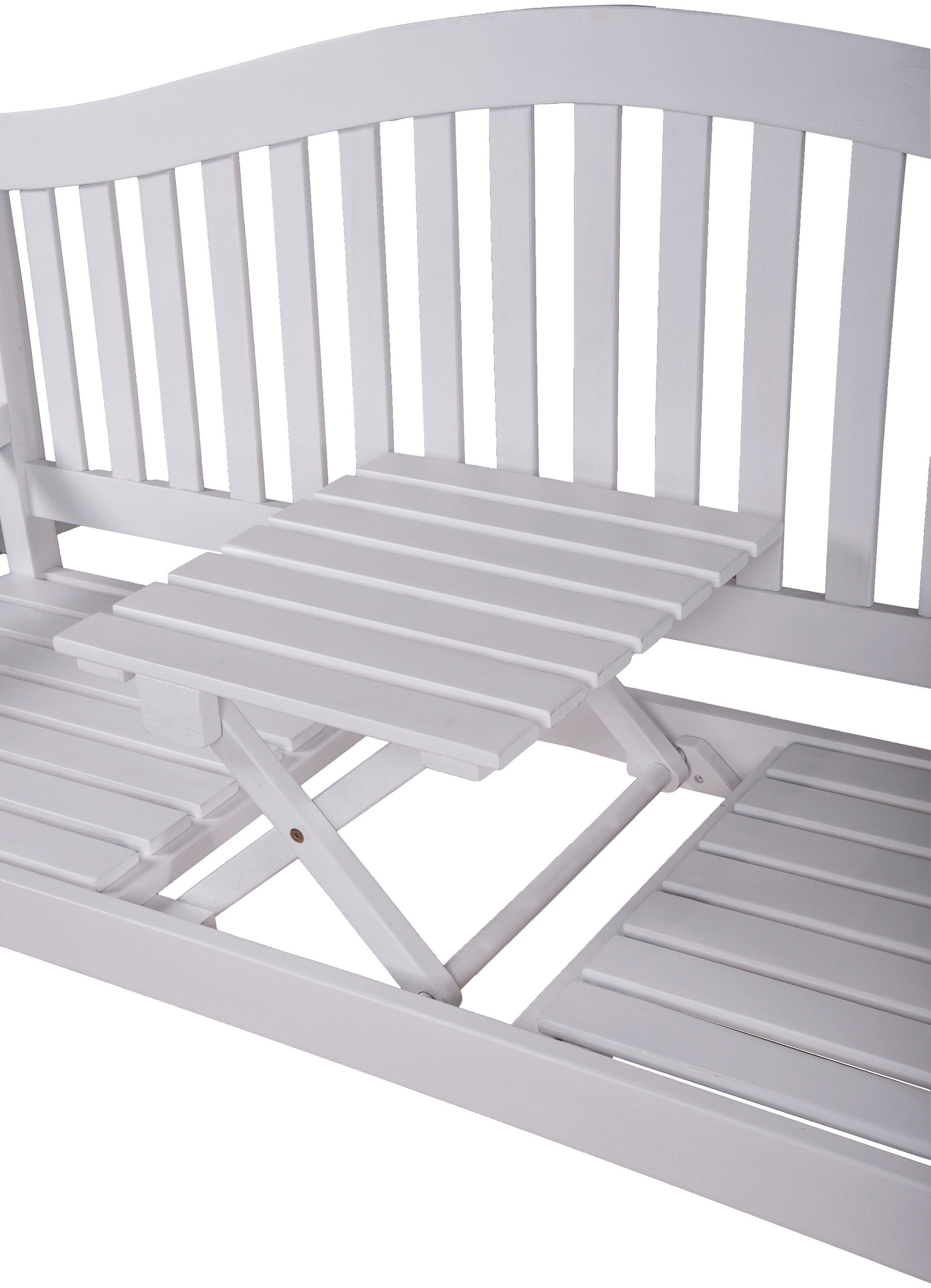 Garden Pleasure Gartenbank »Singapur«, mit hochklappbarem Tisch