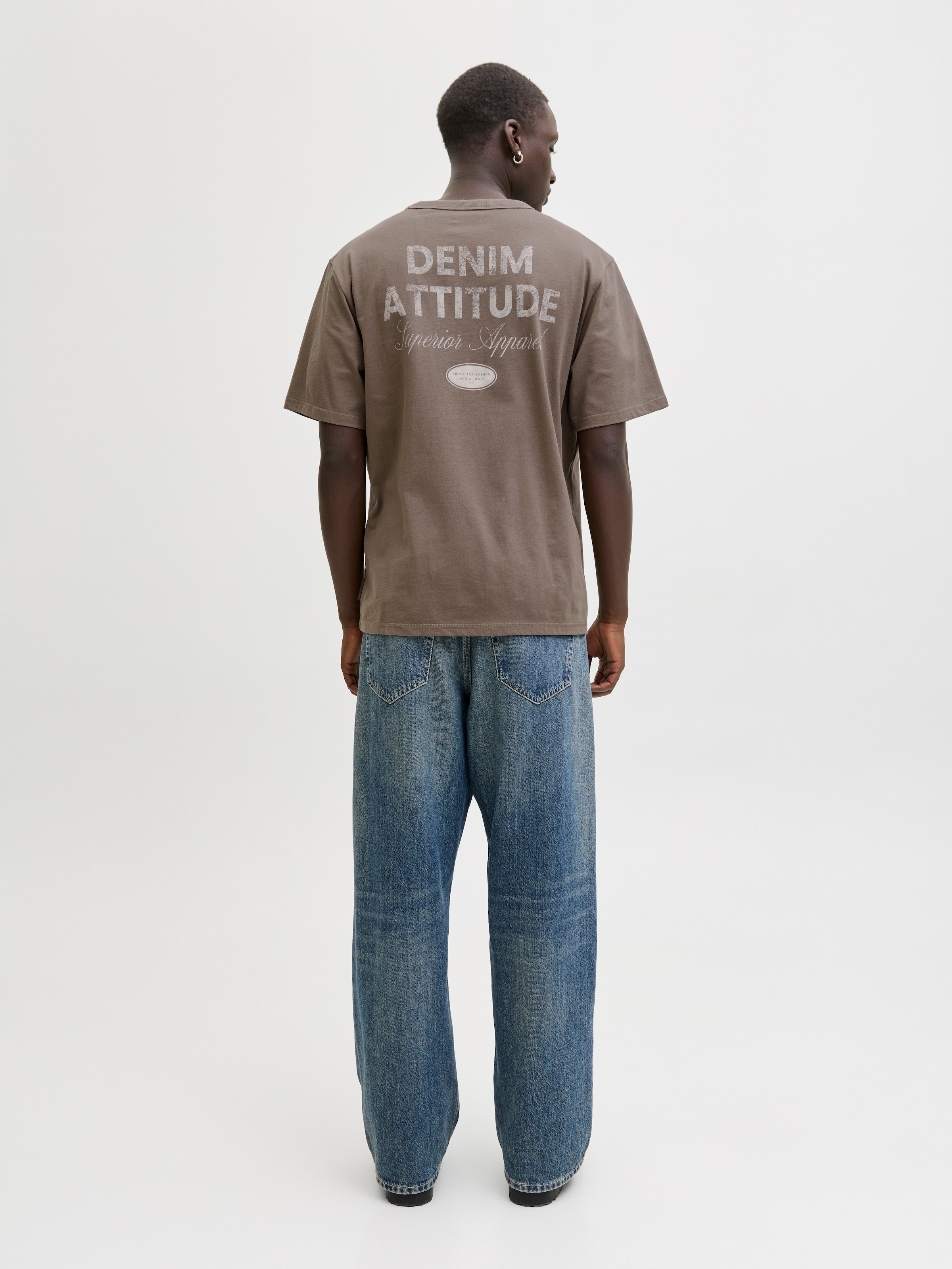 Jack & Jones Rundhalsshirt »JJEDOVER GRAPHIC TEE SS CREW NECK SN« Baumwolle, relaxed fit