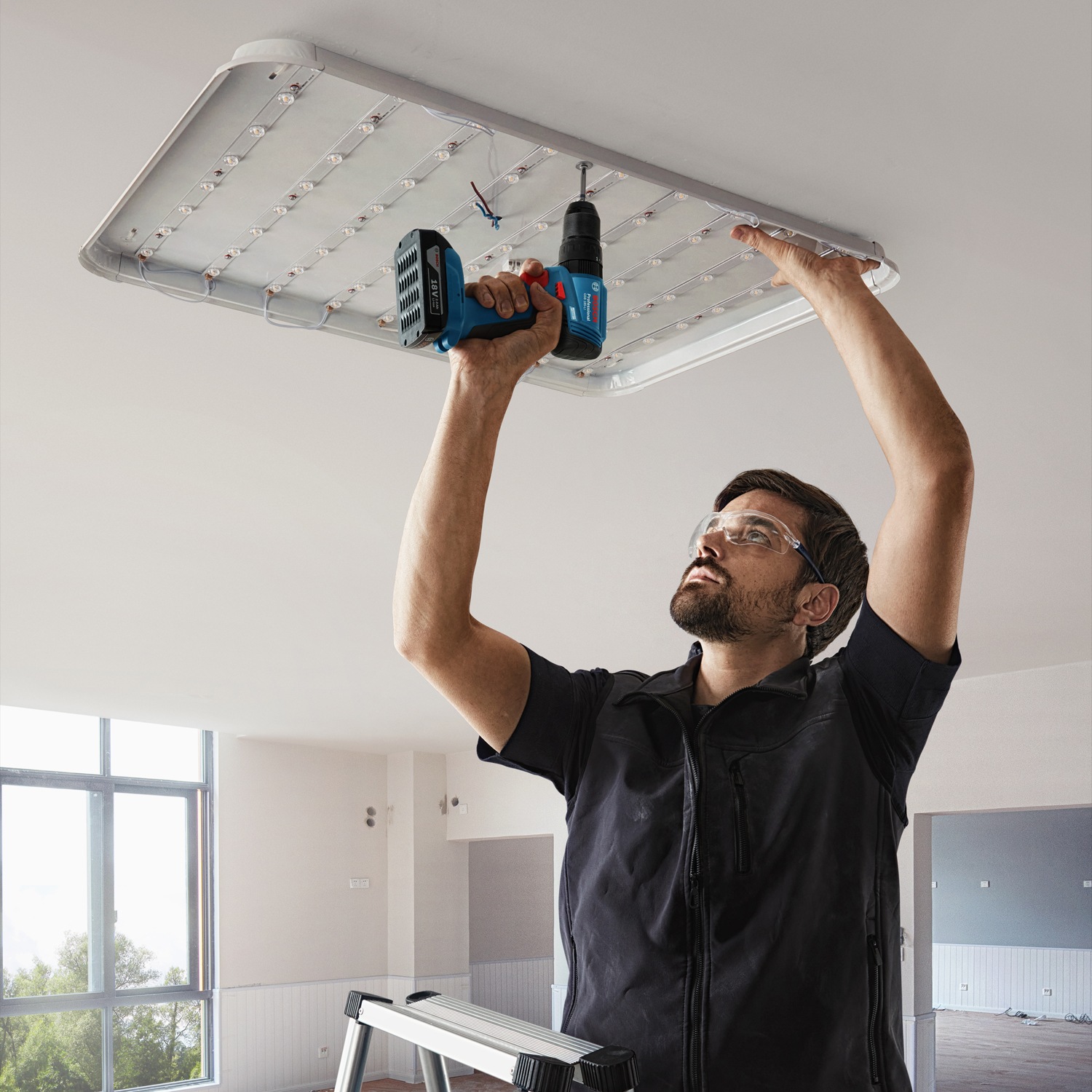 Bosch Professional Akku-Bohrschrauber »»GSR 18V-90 C««, ohne Akku, ohne Ladegerät