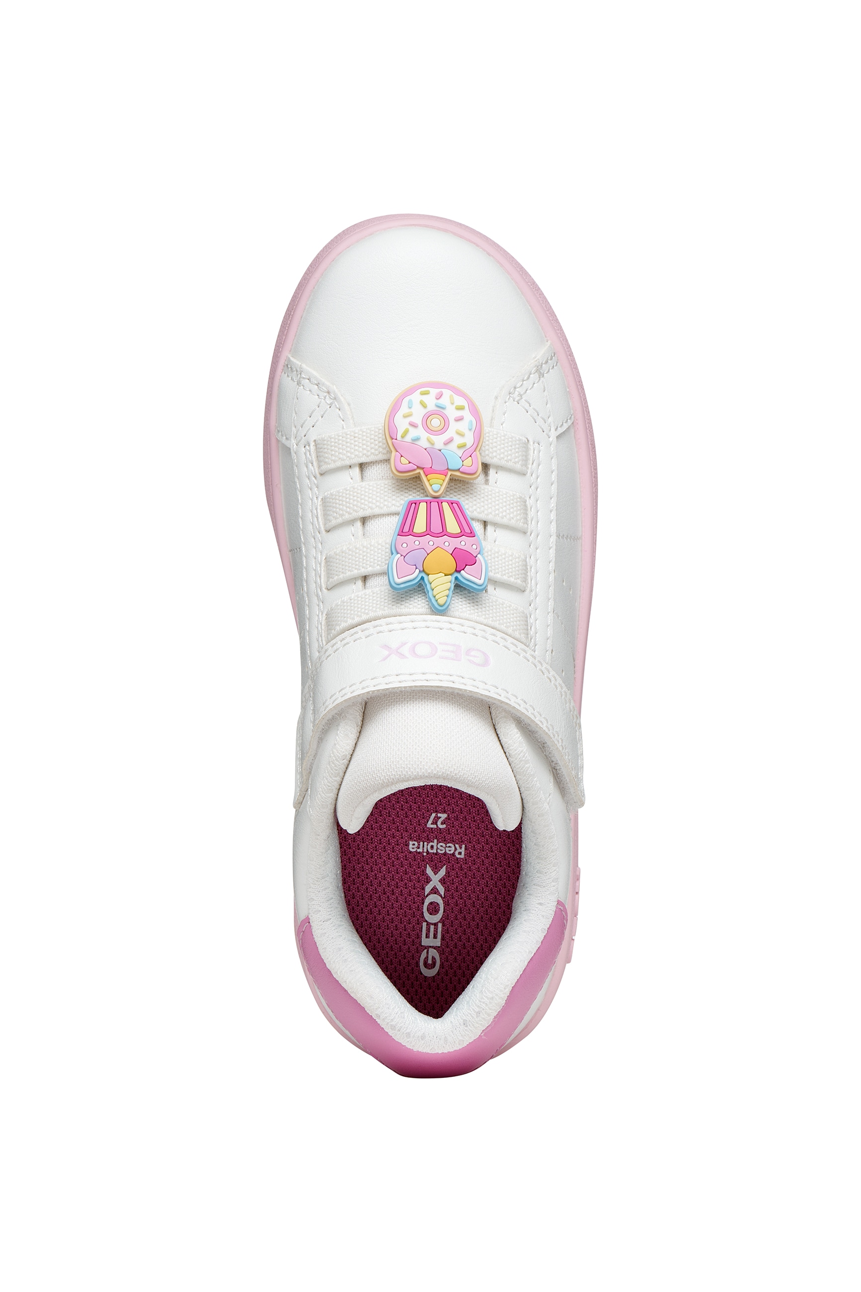Geox Sneaker »J ECLYPER GIRL«  Slipper mit Kontrastbesatz, Größenschablone zum Download