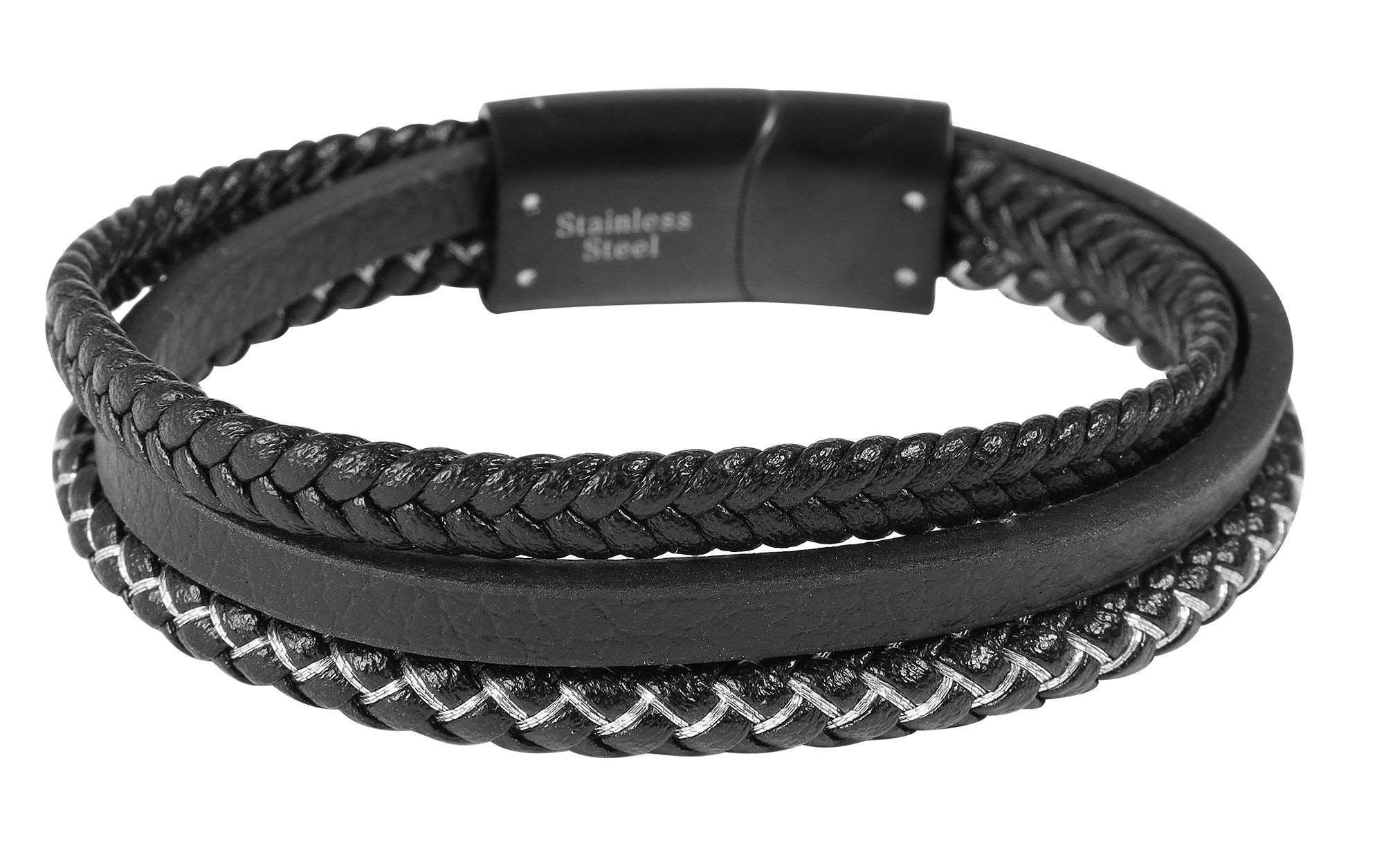 Adelia´s Lederarmband »Herren Armband ¿ Lederarmband aus Leder 19 cm«