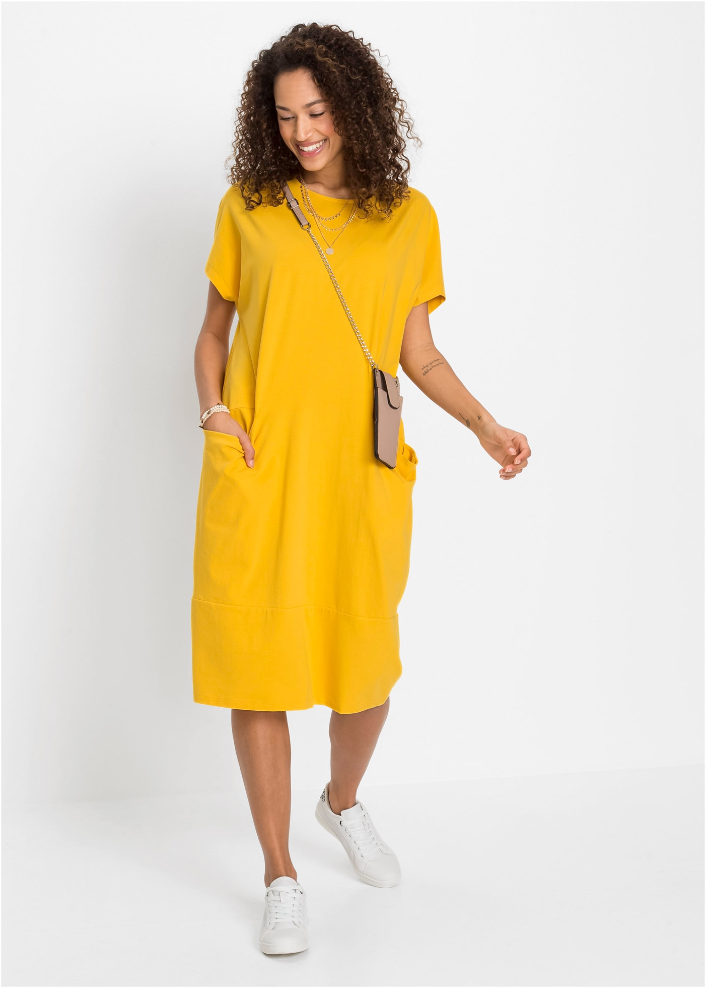 bonprix Jerseykleid »Jerseykleid mit Taschen« Jerseykleid mit Taschen