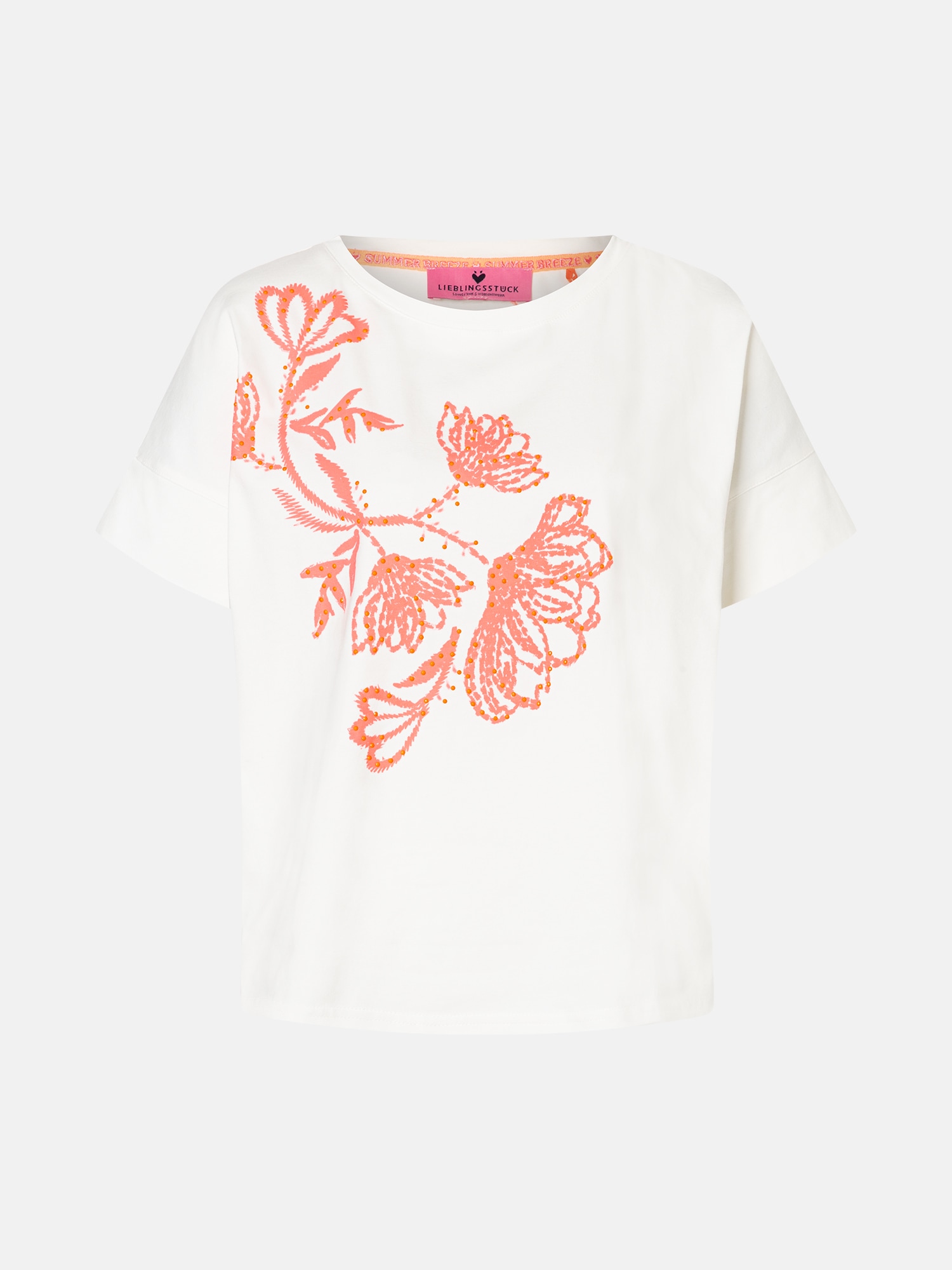 Lieblingsstück T-Shirt »DahliaL« mit floralem Print, Rundhals