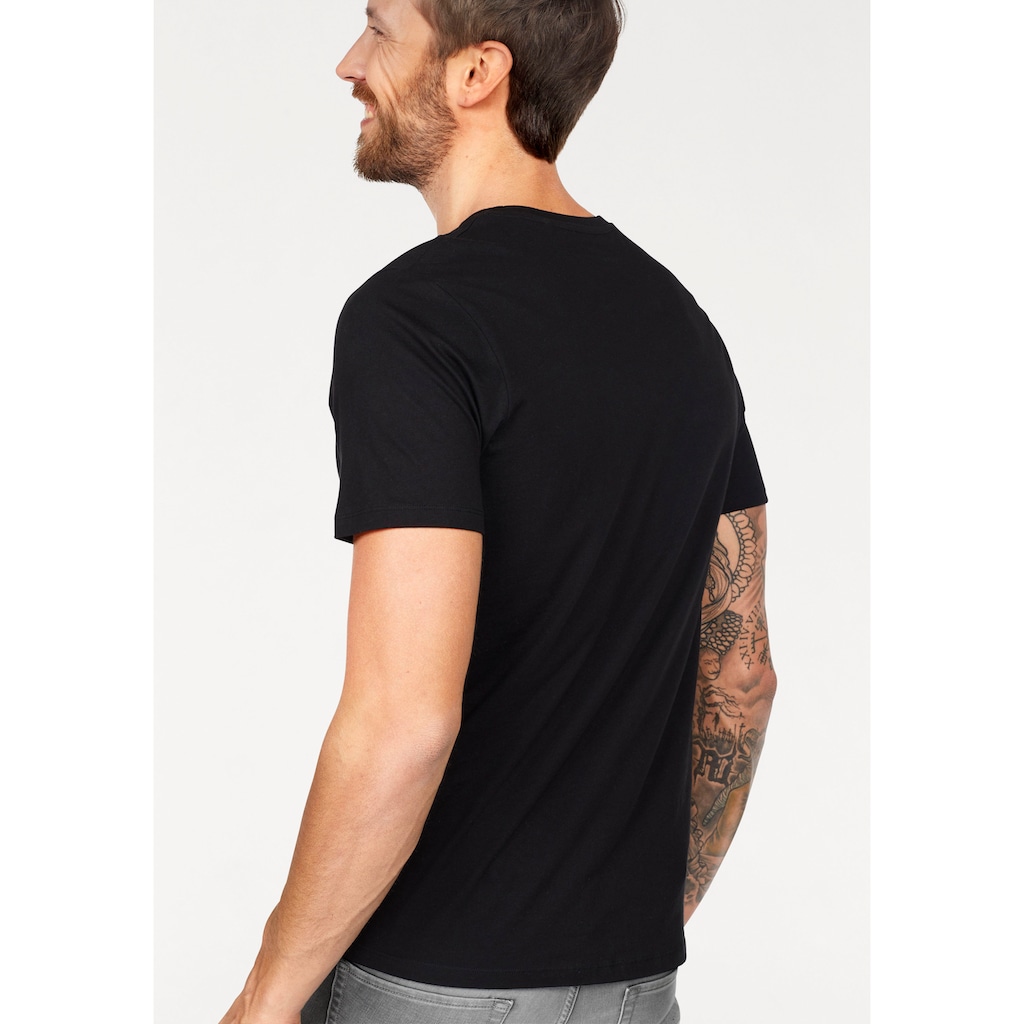 Jack & Jones T-Shirt »CORP LOGO TEE«, (Packung, 3 tlg., 3er-Pack), 3er Packung