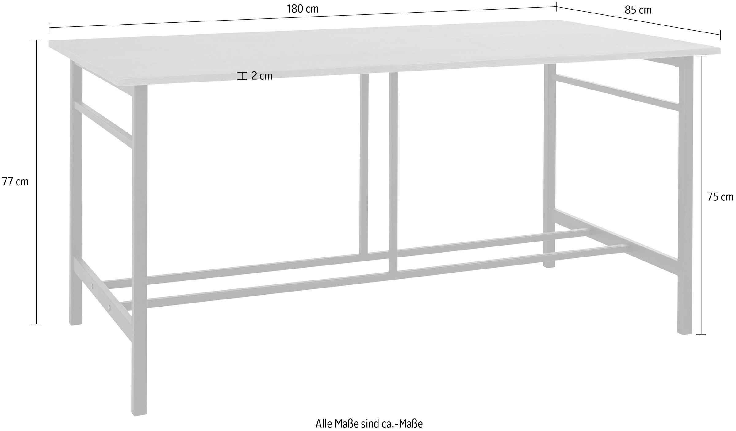 Guido Maria Kretschmer Home&Living Esstisch »Sare«, mit Echtholzfurnier aus Eiche