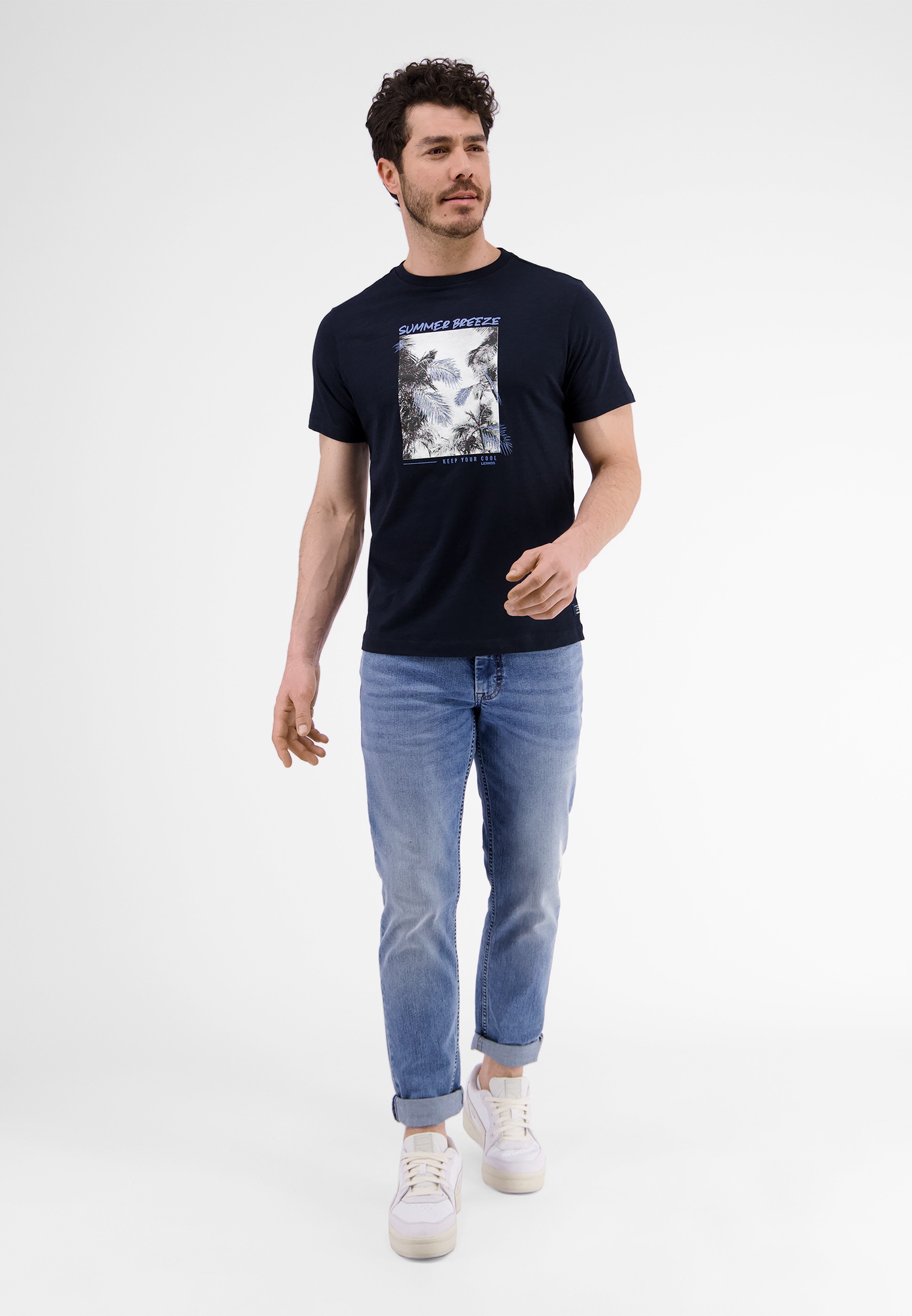 LERROS T-Shirt »LERROS T-Shirt mit Fotoprint«