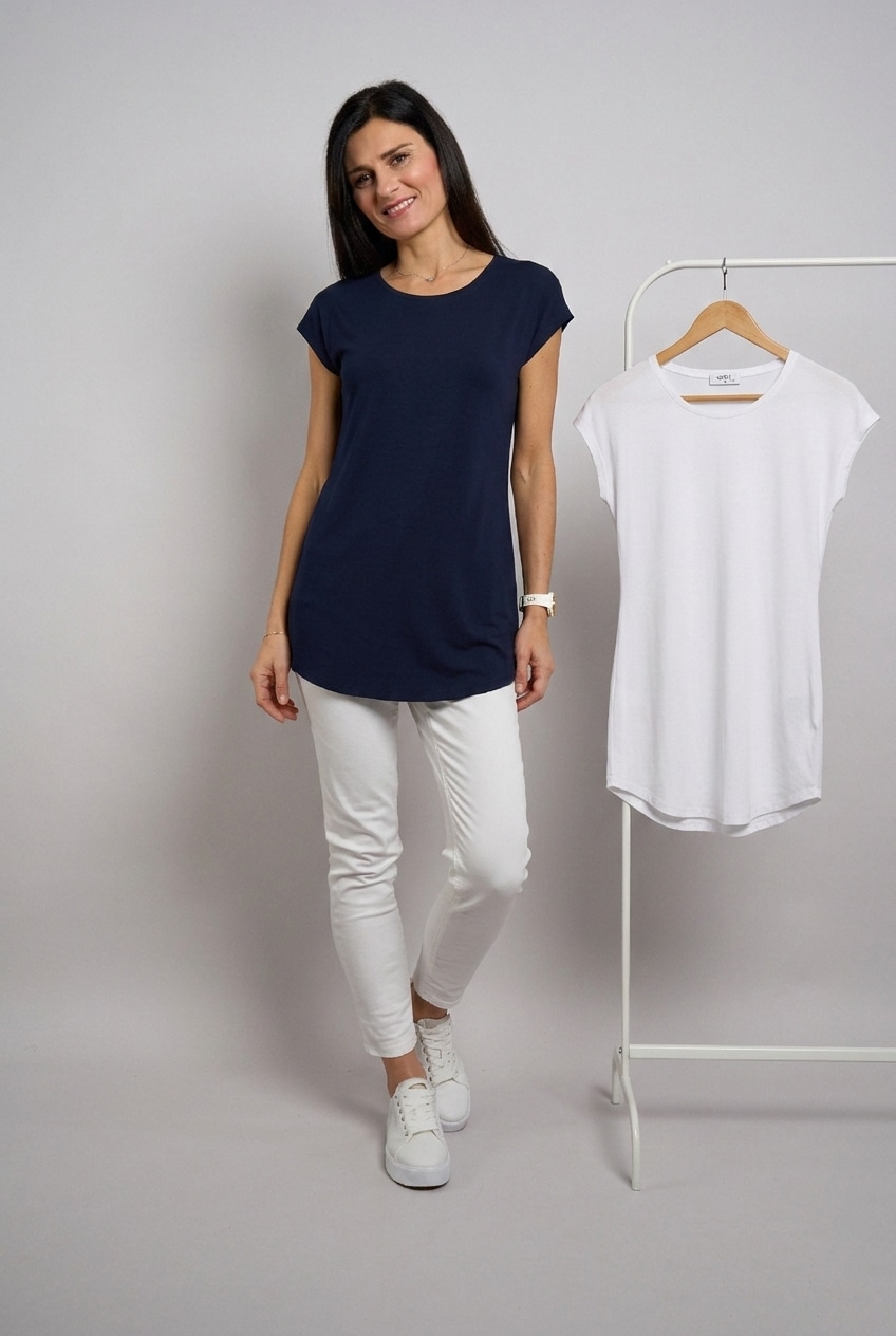 Seidel Moden Longshirt »Otto exclusiv« 2 2er Pack Rundhals - Viskose - MADE IN GERMANY