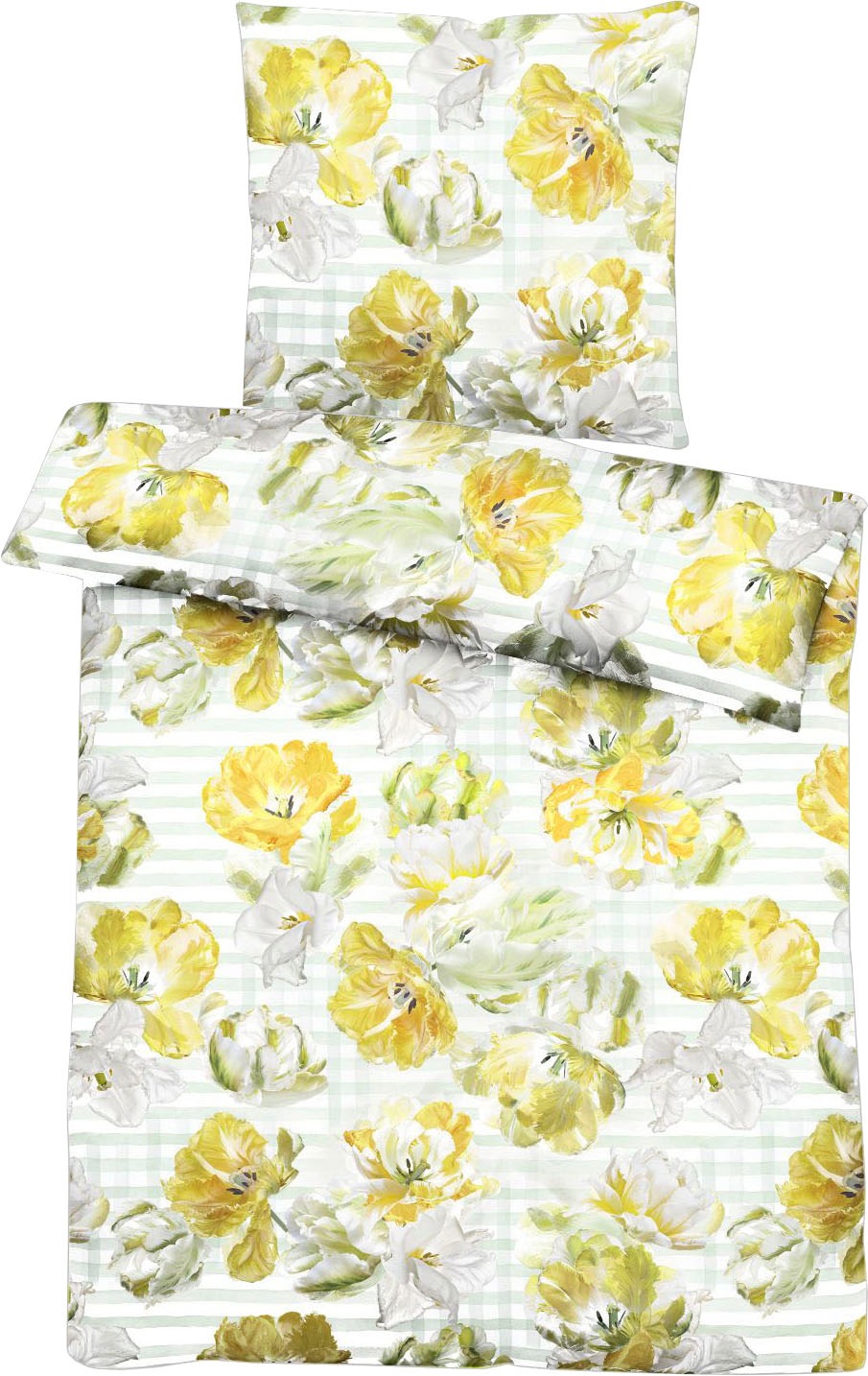 APELT Bettwäsche »Nelly«, (2 tlg.), mit Blüten