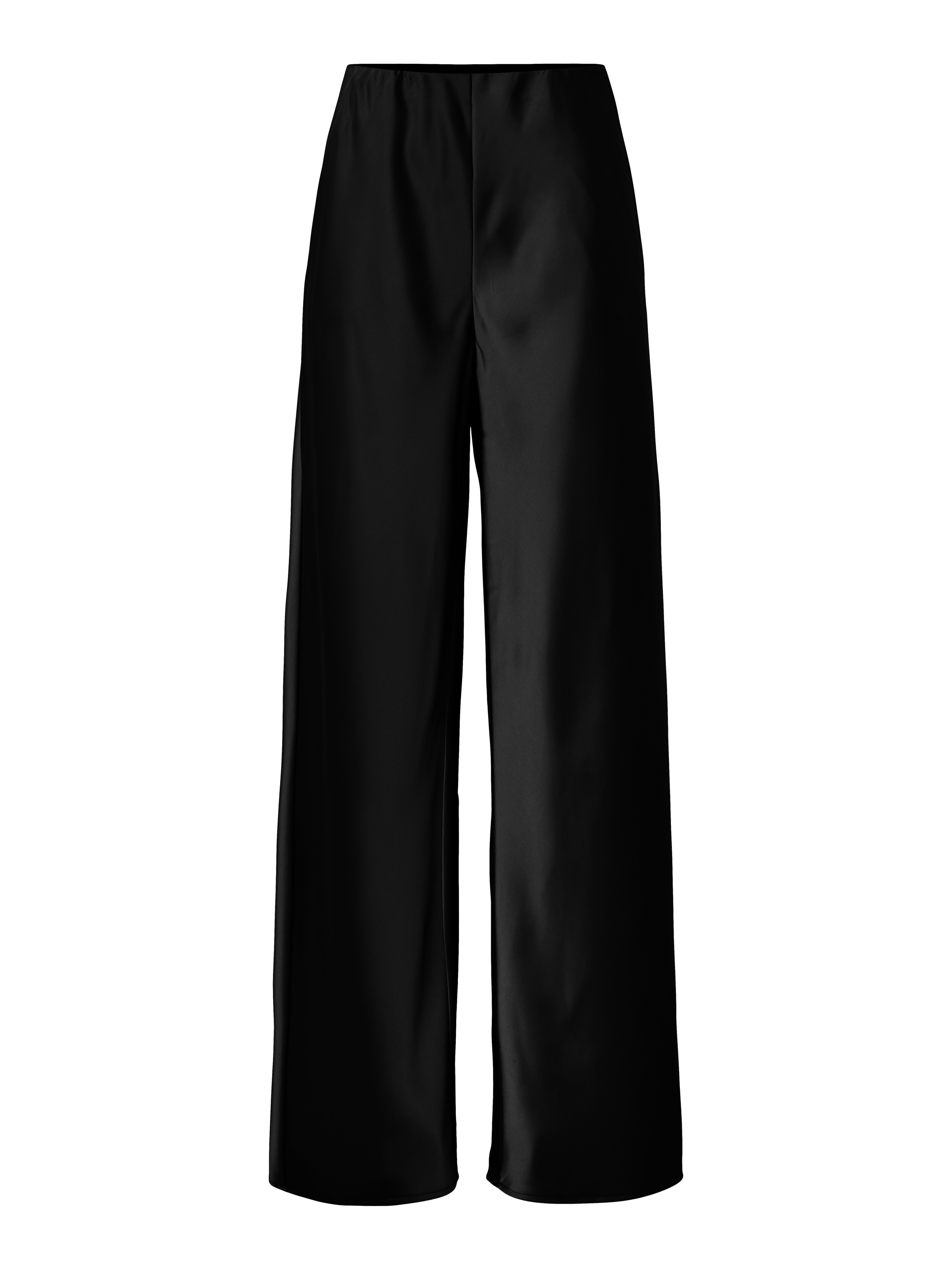 Y.A.S Anzughose »YASPELLA HW WIDE PANTS S. NOOS«  mit Stretch, glänzend