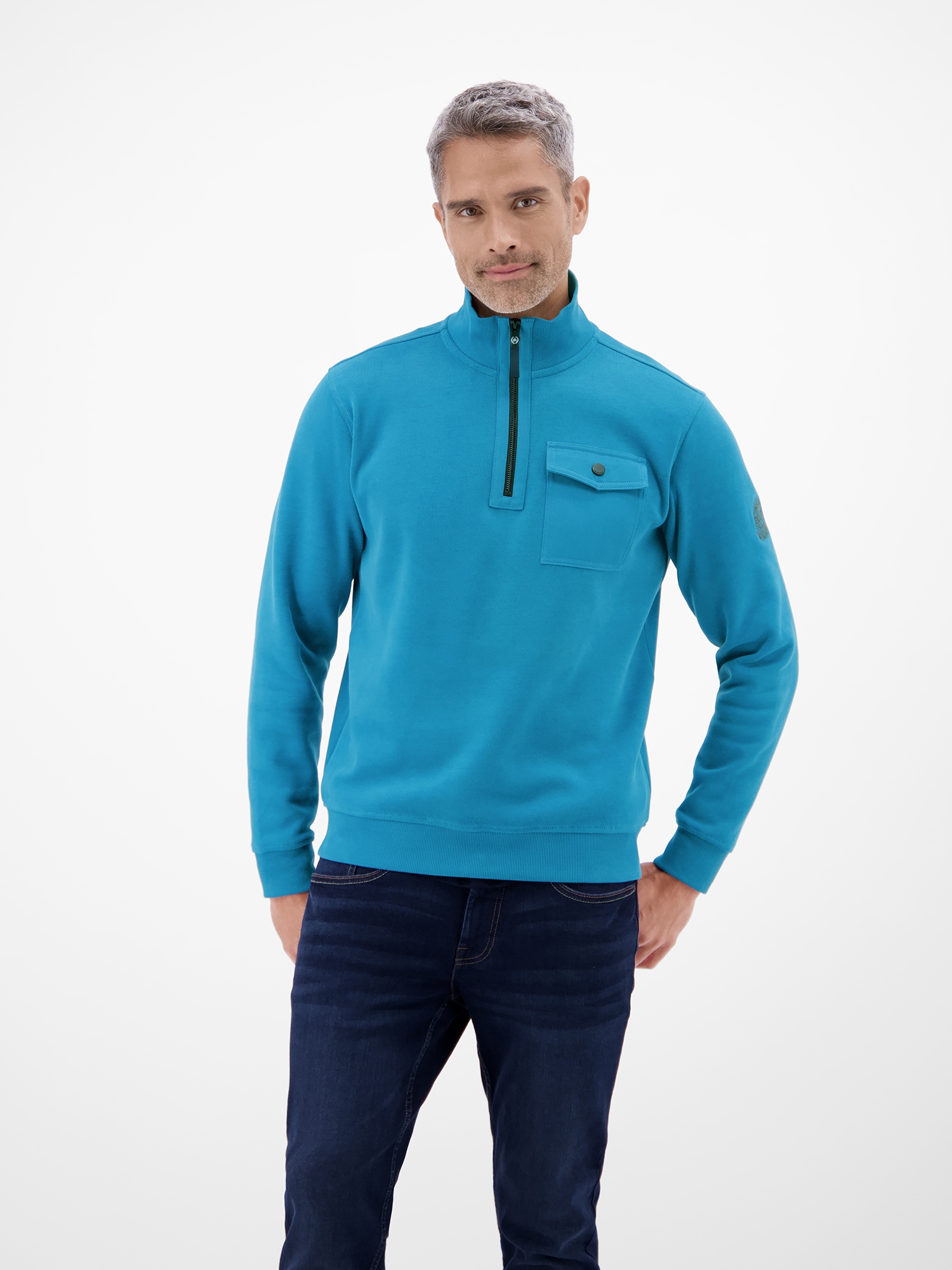 LERROS Sweatshirt »Herren Troyer, stylisch-legér«
