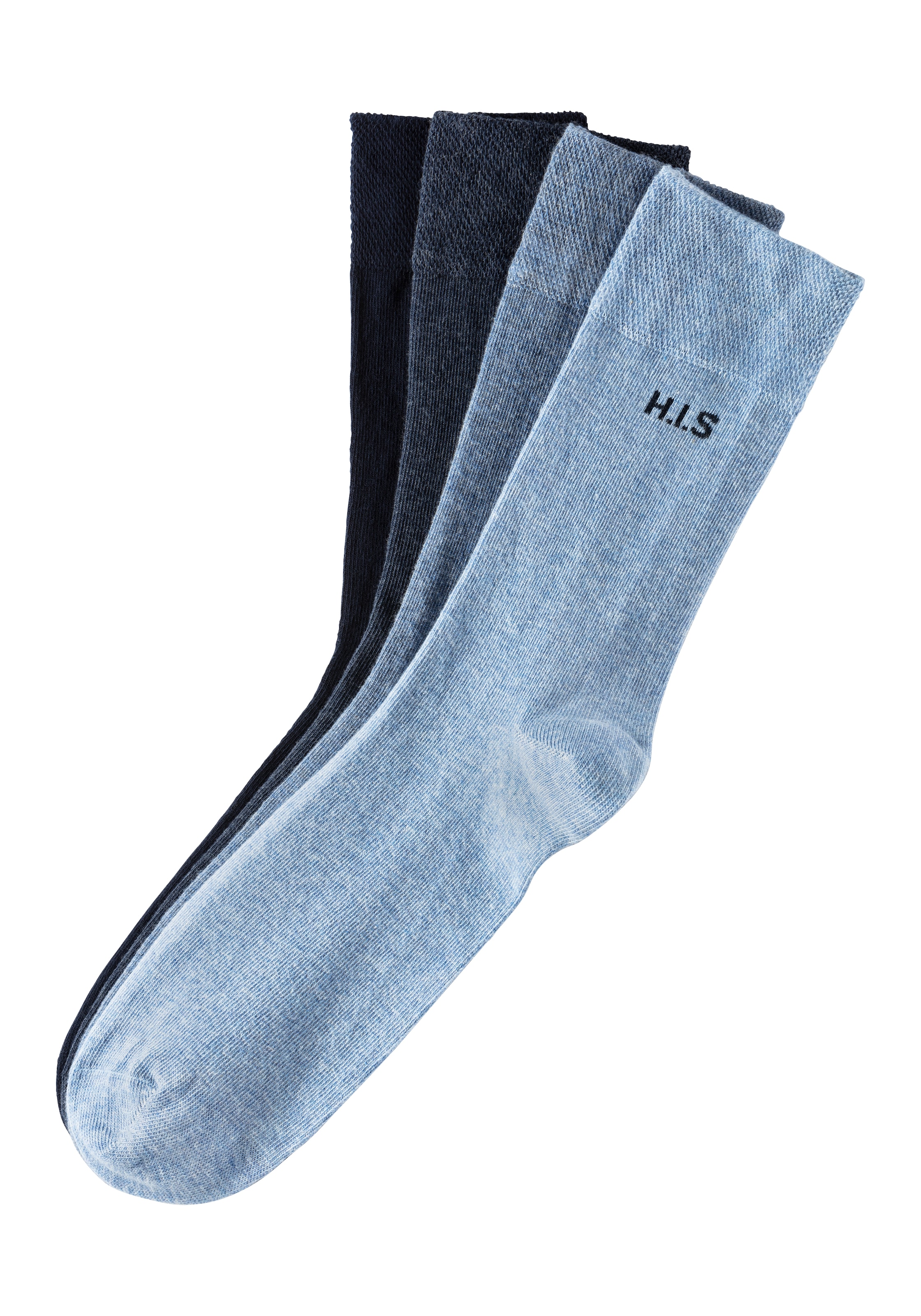 H.I.S Socken, (4 online Paar), mit bei druckfreiem OTTO Bündchen bestellen