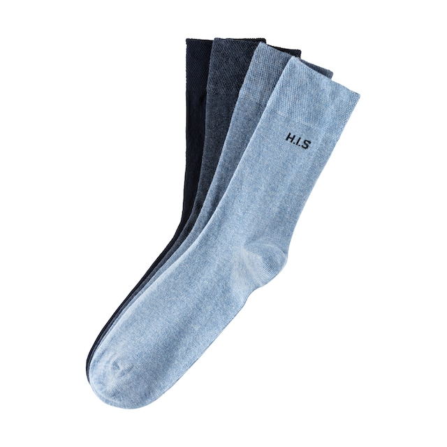H.I.S Socken, (4 Paar), mit druckfreiem Bündchen online bestellen bei OTTO