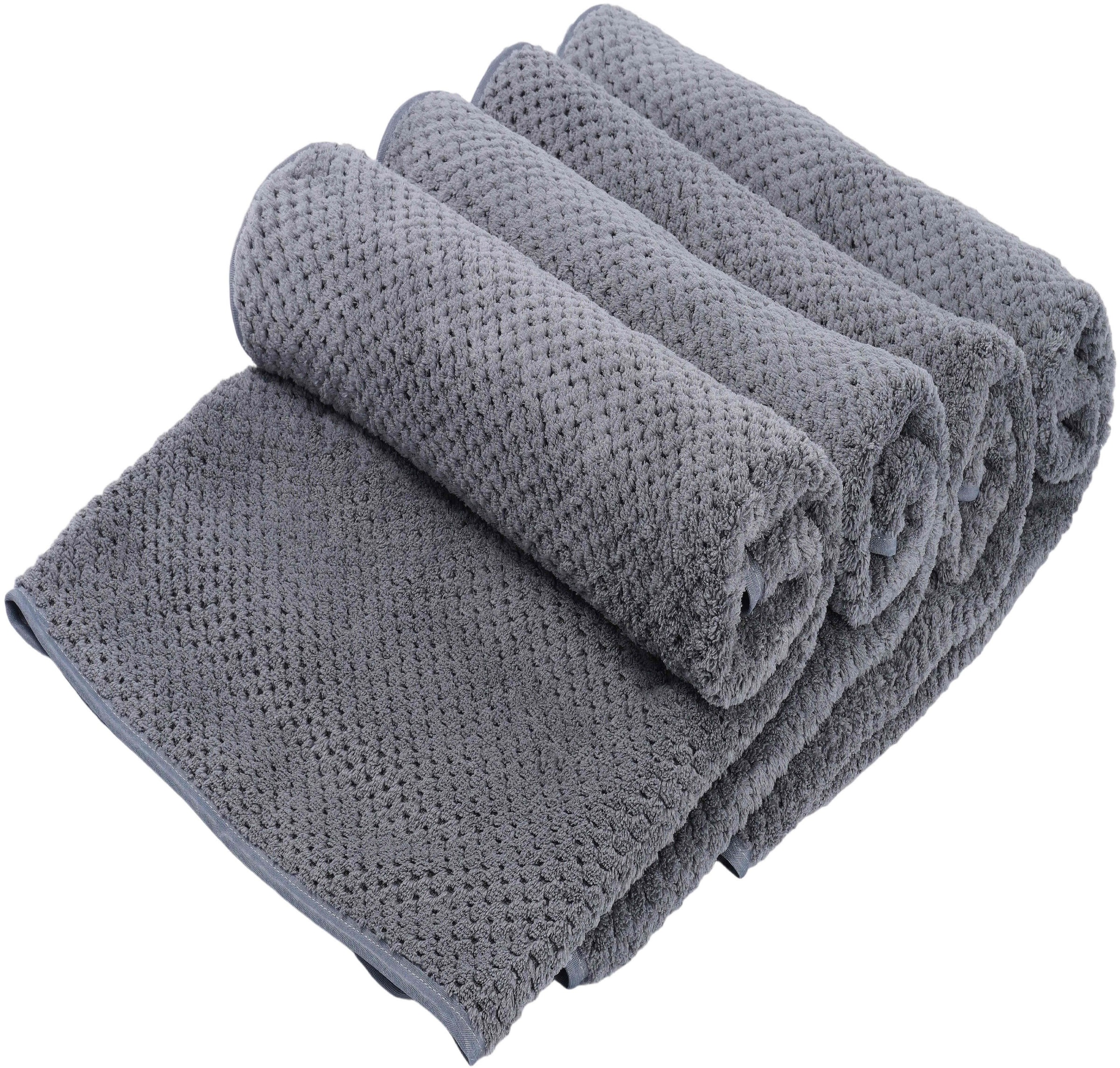 OTTO home Handtücher »Parris, diverse Größen, ideal als Sporthandtuch, Reisehandtuch« sehr leicht, kompakt, schnelltrocknend, Mikrofaser, mit Waffelmuster