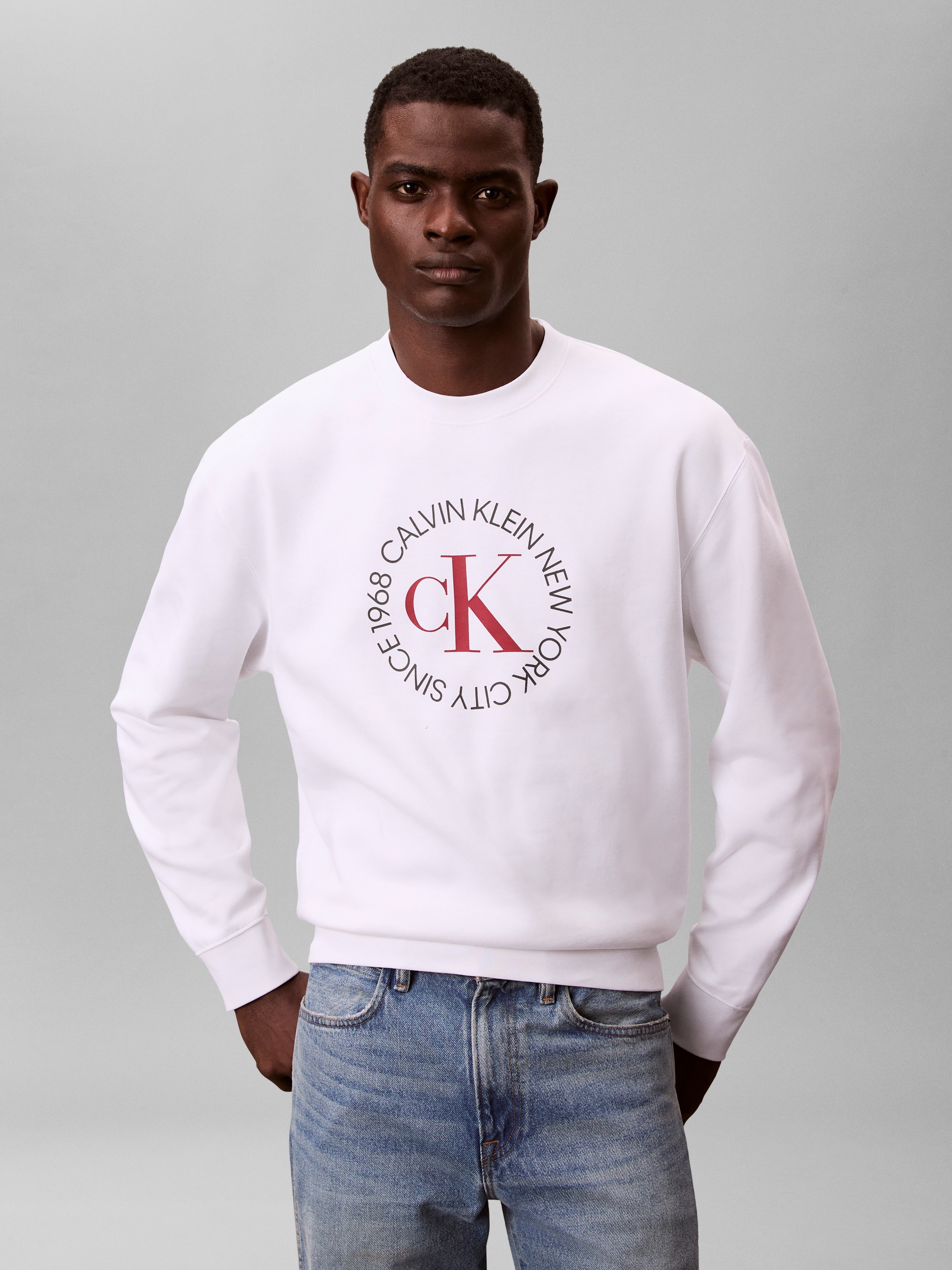 Calvin Klein Jeans Sweatshirt , Regular fit mit Rundhalsausschnitt
