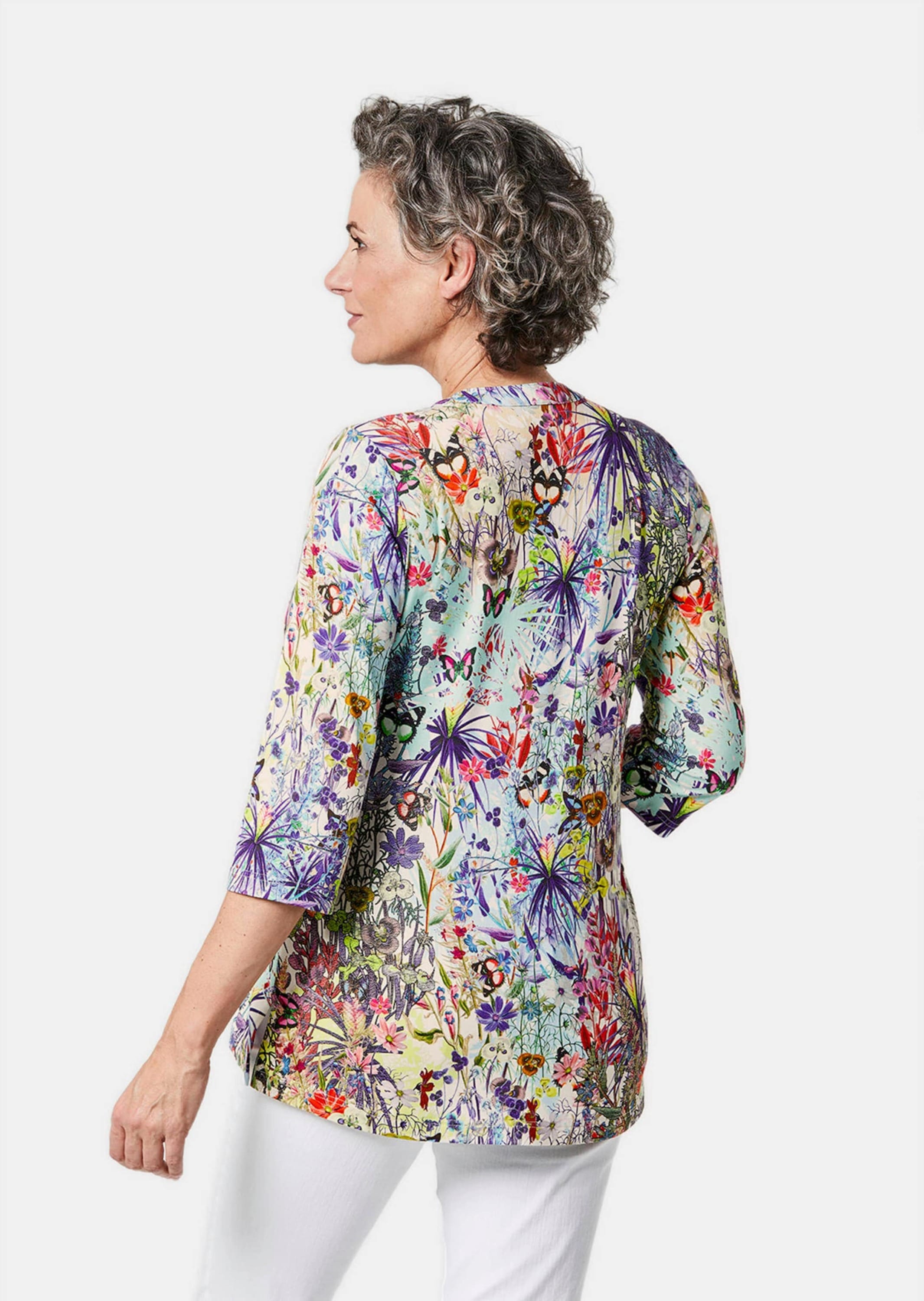 GOLDNER Print-Shirt »Figurschmeichelndes Drucktunika-Shirt«