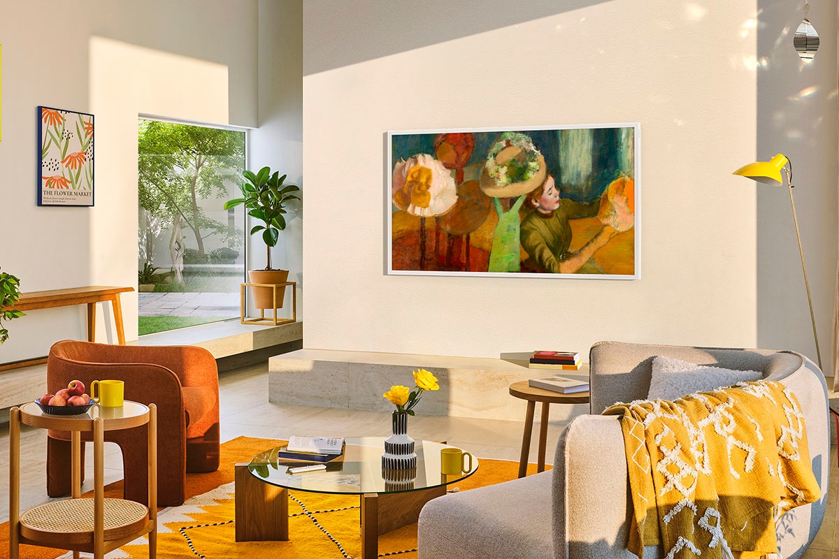 Samsung QLED-Fernseher »GQ55LS03FAU«, 4K Ultra HD, Smart-TV, The Frame, Mattes Display, Art Mode, Austauschbare Rahmen, Dolby Atmos