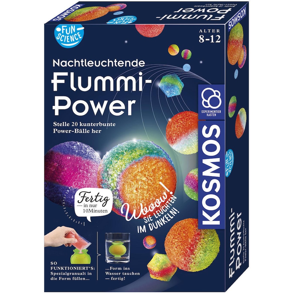 Kosmos Experimentierkasten »Fun Science Nachtleuchtende Flummi-Power«