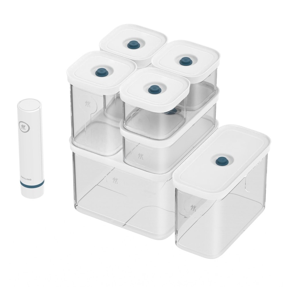Zwilling Vakuumbehälter »FRESH & SAVE CUBE La Mer, Aufbewahrungssystem« Luftdichte & Vakuumierbare Aufbewahrung, Spülmaschinengeeignet