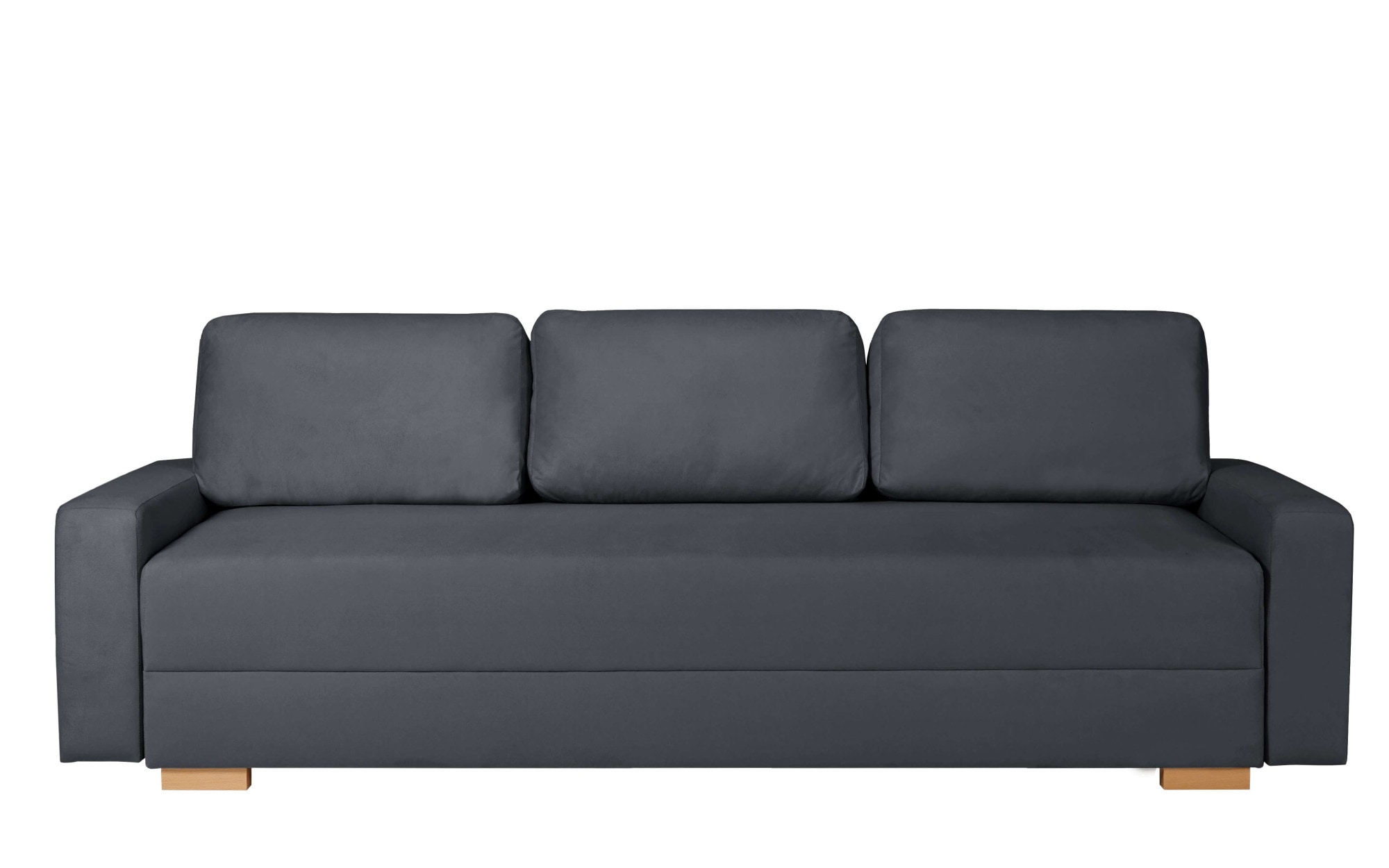 INOSIGN 3-Sitzer »SHERIDIAN Schlafsofa mit Bettkasten, in Feincord & Velvet«, mit Wellenunterfederung, moderne Bezüge, B/H/T 225/94/80
