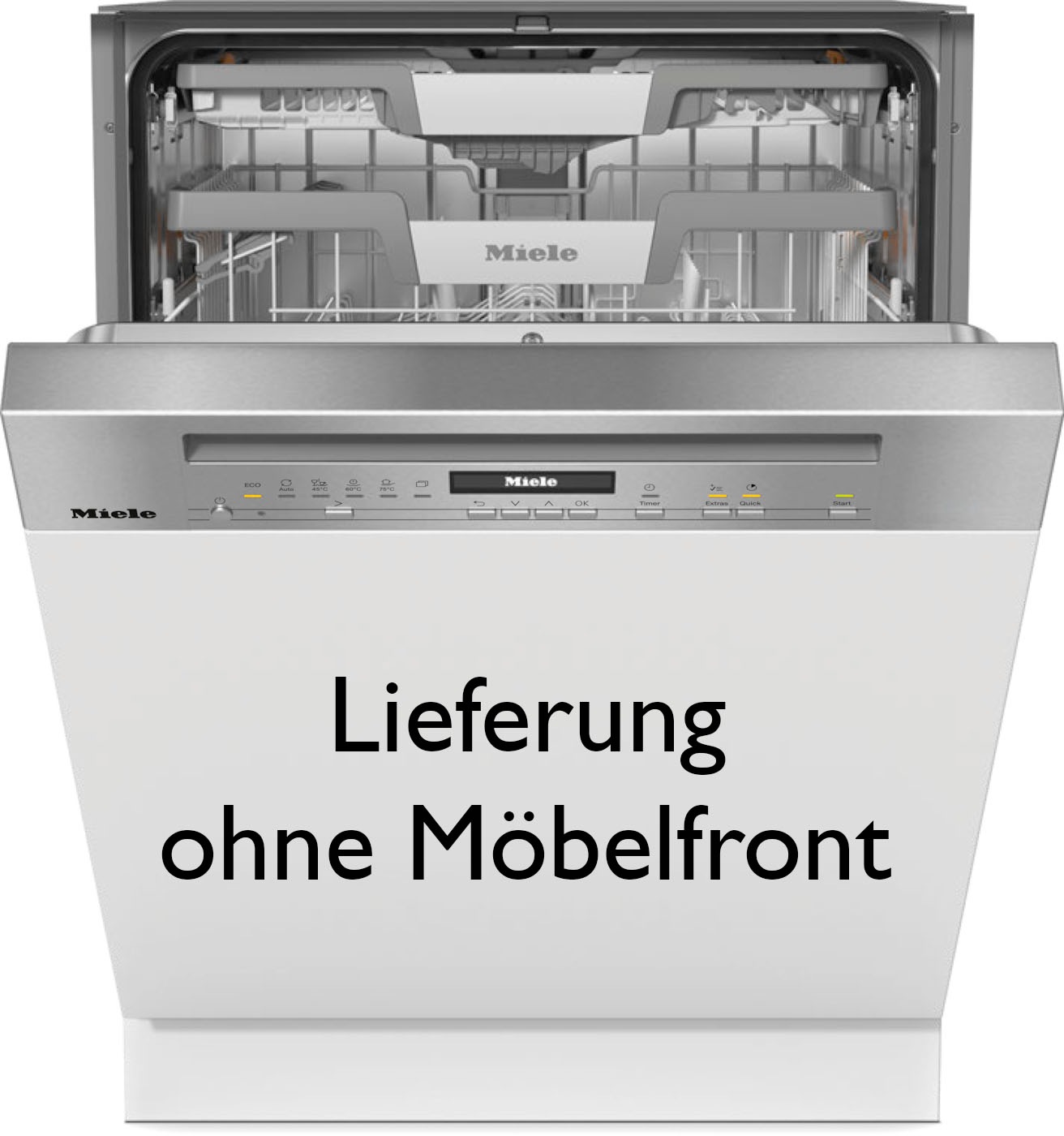 Miele teilintegrierbarer Geschirrspüler »G 7210 SCi« 14 Maßgedecke in silberfarben