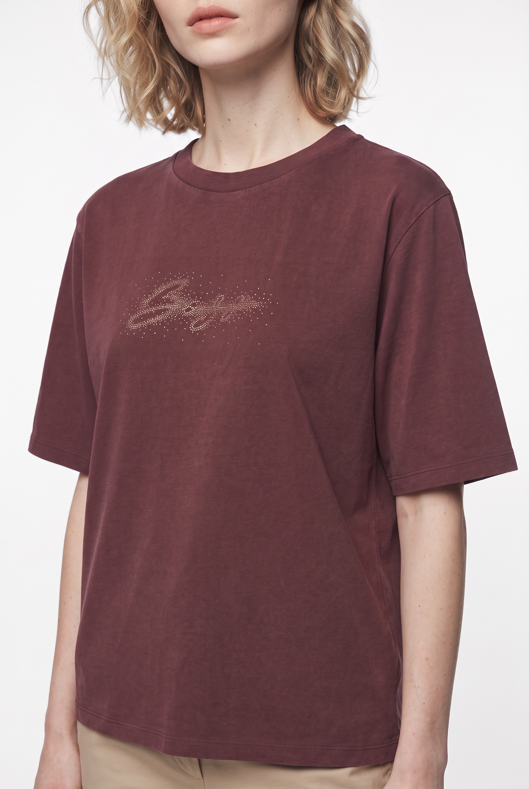 BOSS ORANGE T-Shirt »Eregular Premium Damenmode« aus reiner Baumwolle, Relaxed Fit