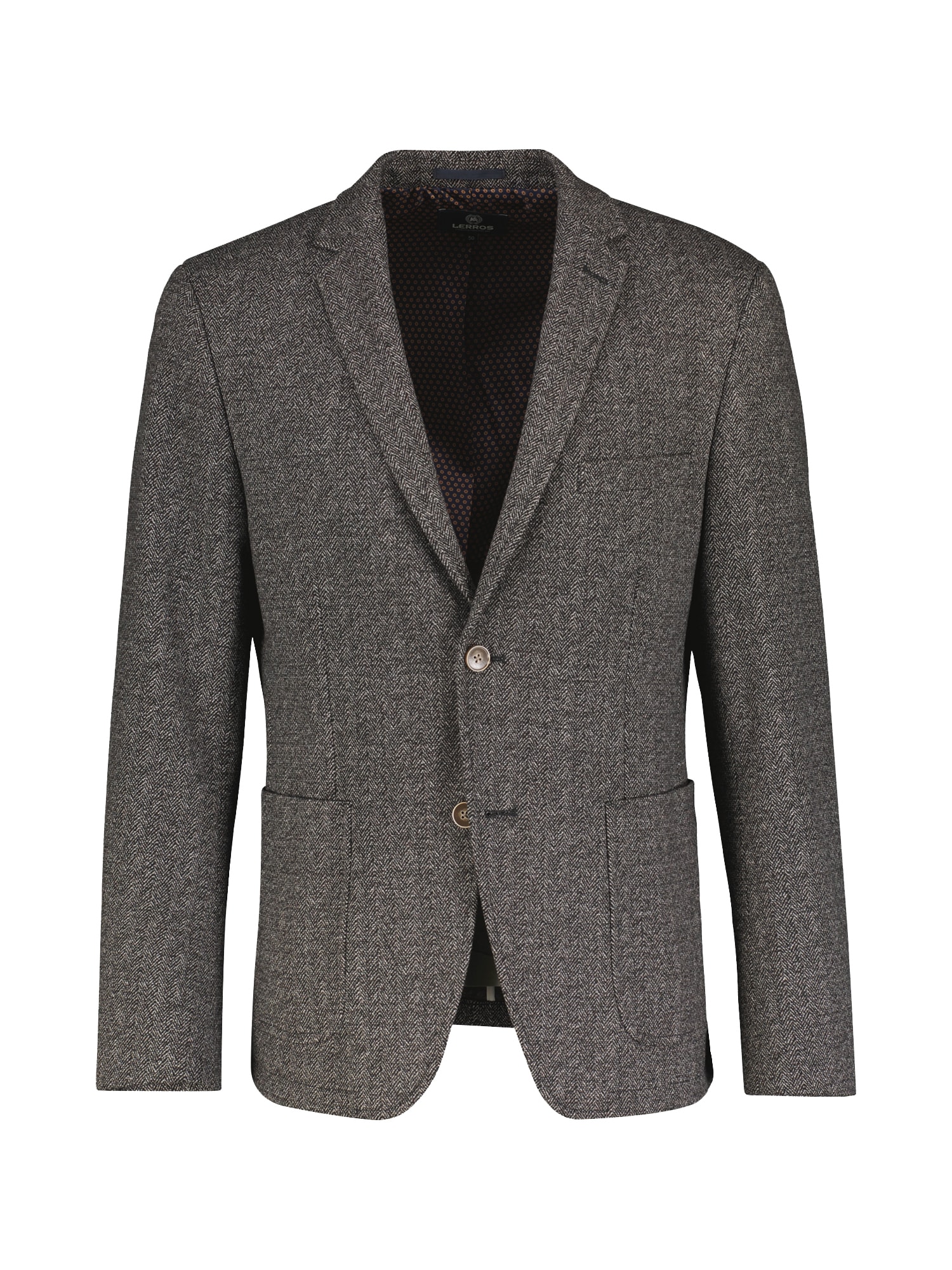 Jerseysakko »LERROS Blazer mit modern-lebendigem Fischgratmuster«