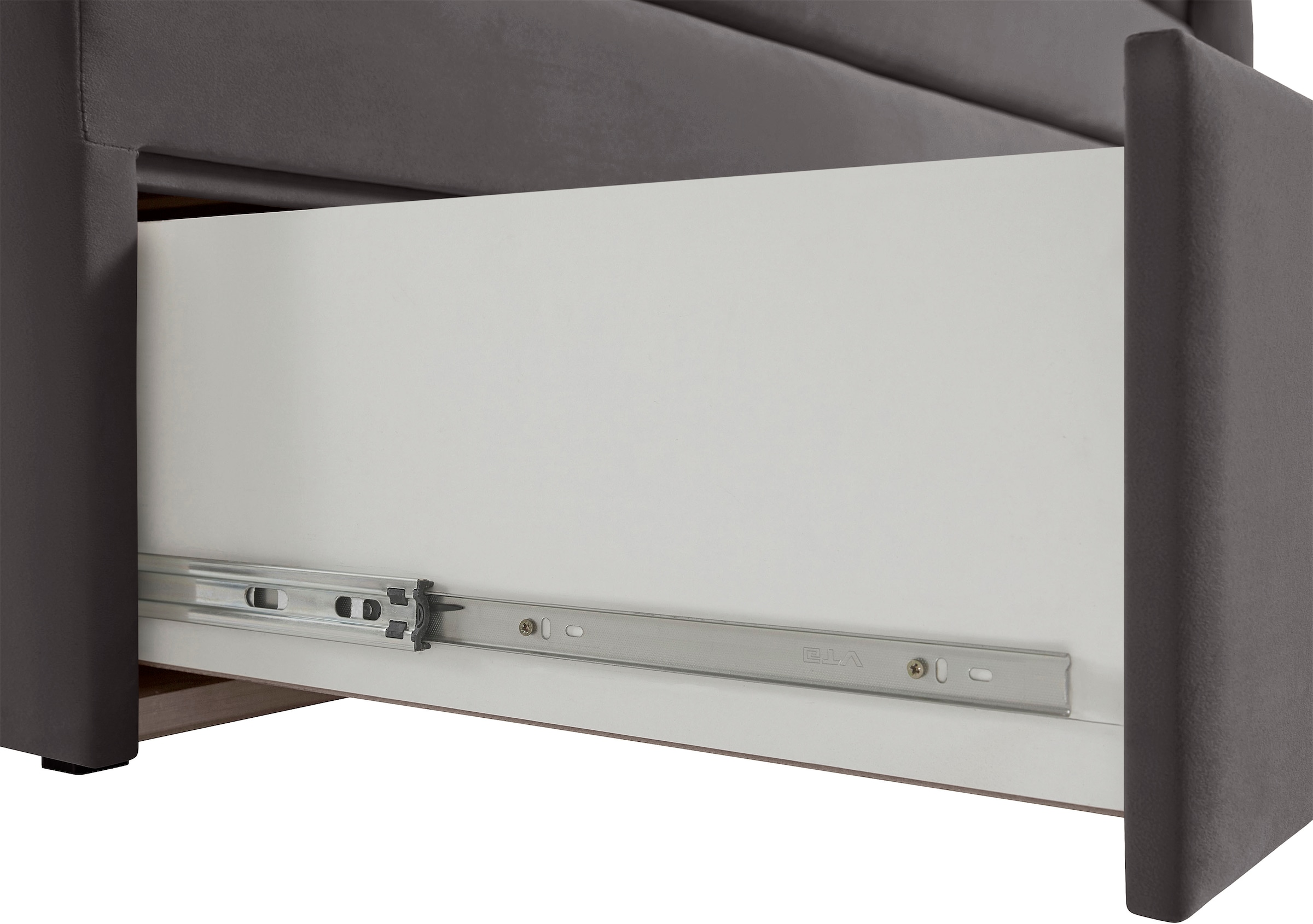 Home affaire Polsterbett »Boxbett Alvi mit Schubladen, Taschen-Federkernmatratze« wahlweise Härtegrad der Matratze H2/H3/H4