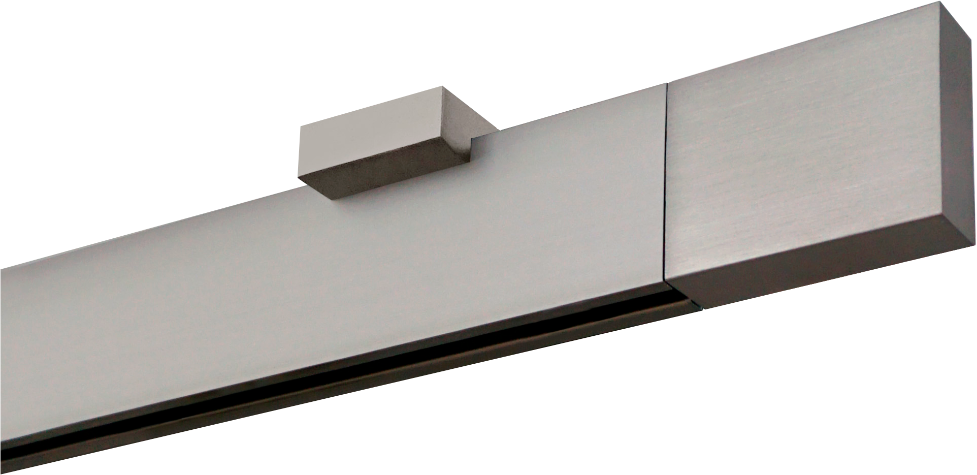 GARESA Gardinenstange »FLAT« 1 läufig-läufig Wunschmaßlänge Rechteckprofil, Deckenmontage, perfekter Lauf, modern, verlängerbar