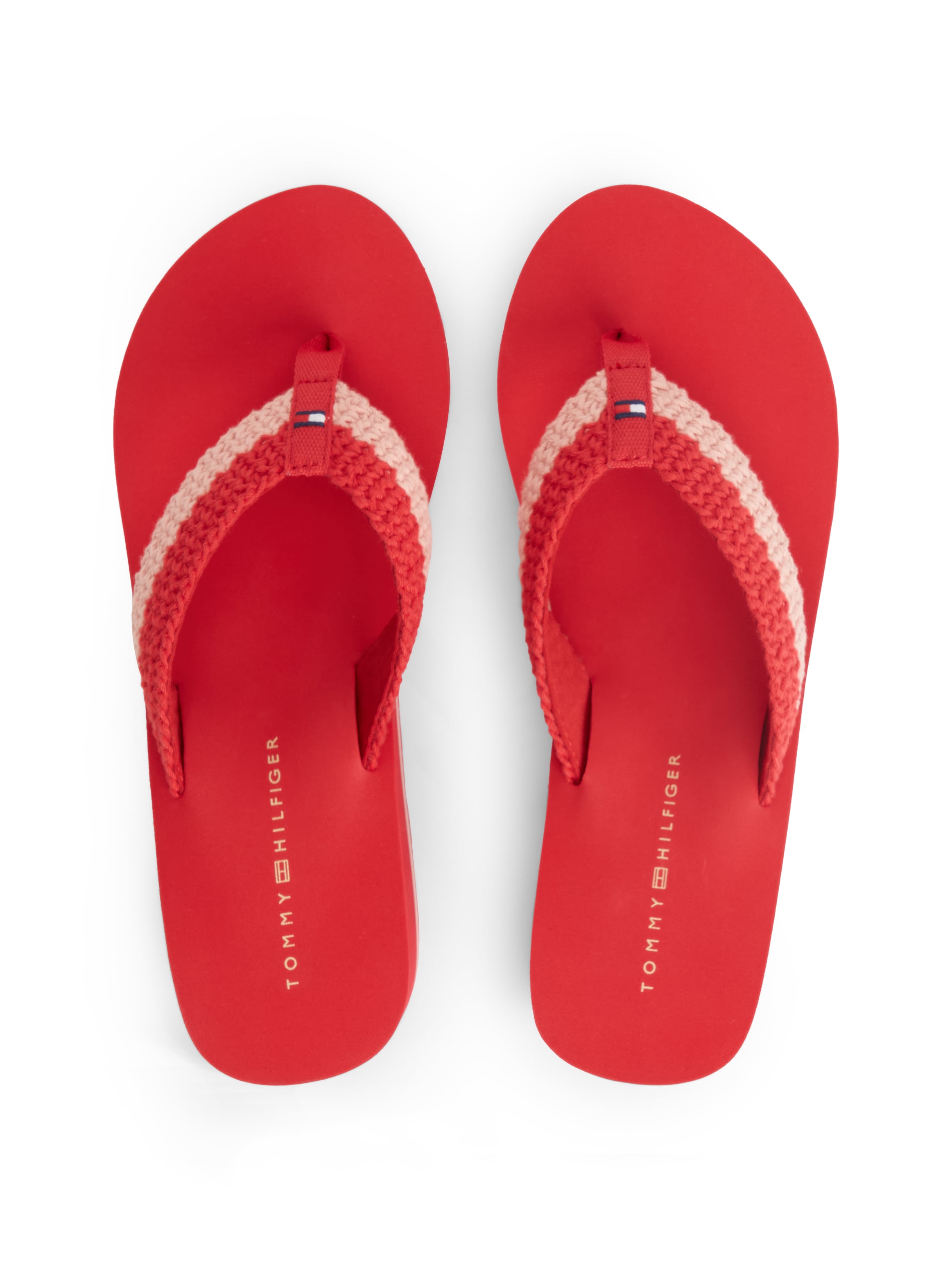 Tommy Hilfiger Dianette »TH WEDGE CROCHET SUMMER SANDAL«  Sommerschuh, Zehentrenner in sommerlicher Häkeloptik