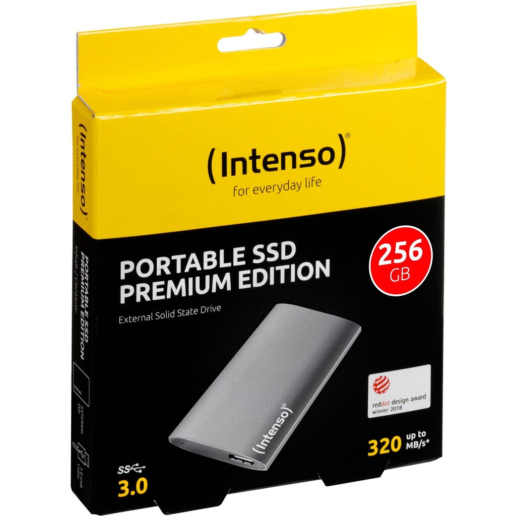 Intenso externe SSD »Portable SSD Premium«, 1,8 Zoll, Anschluss USB 3.0