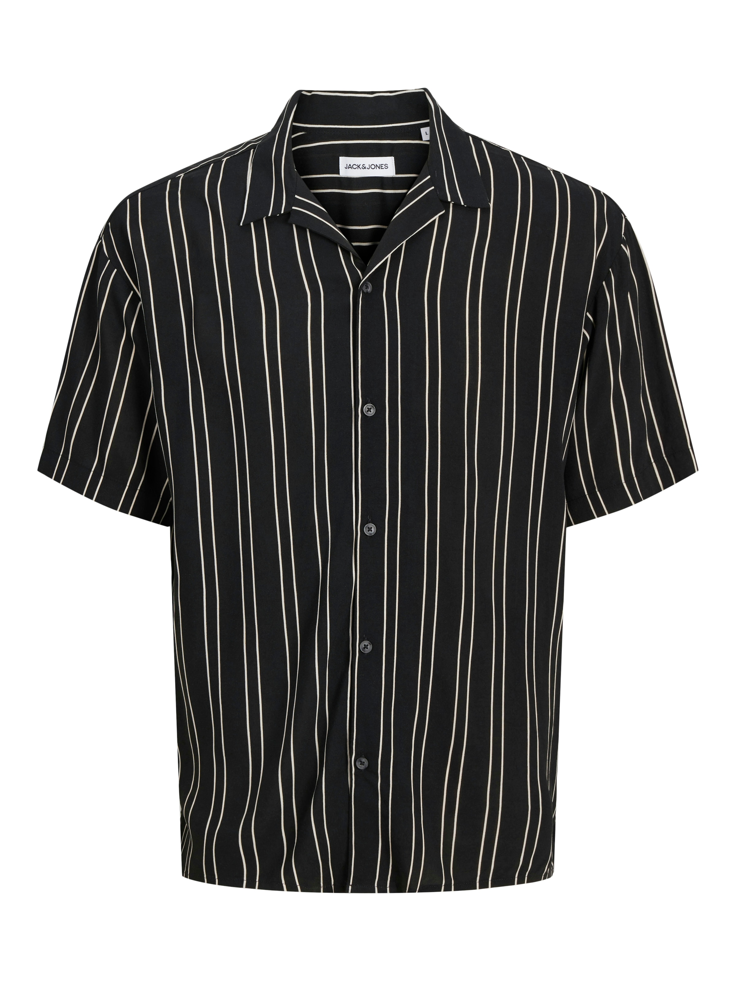 Jack & Jones Kurzarmhemd »JJEJEFF STRIPE RESORT SHIRT SS SN«, mit Streifen Muster