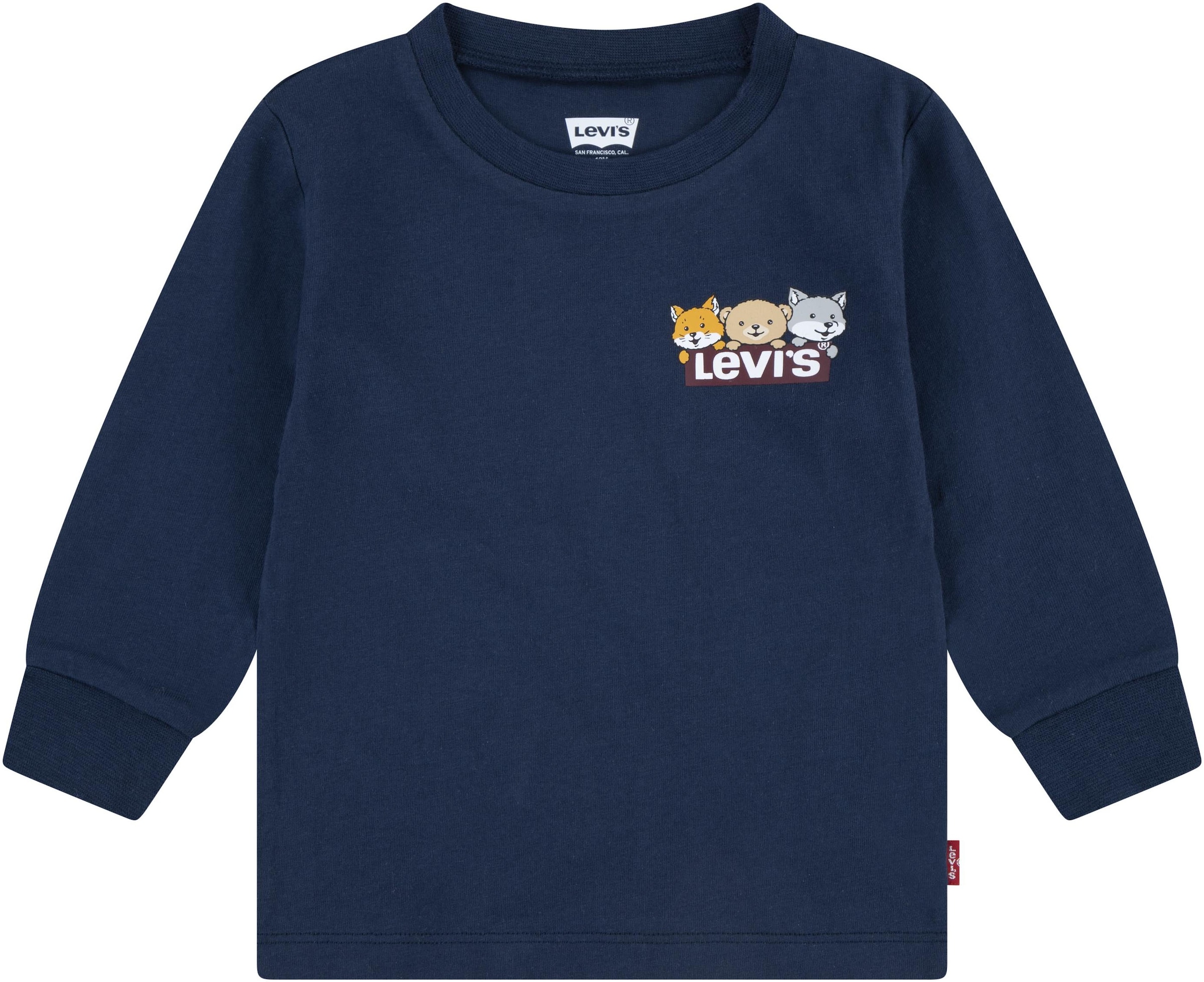 Levi's® Kids Langarmshirt »LVB CRITTER HIKING IC TEE«, mit bedrucktem Rücken