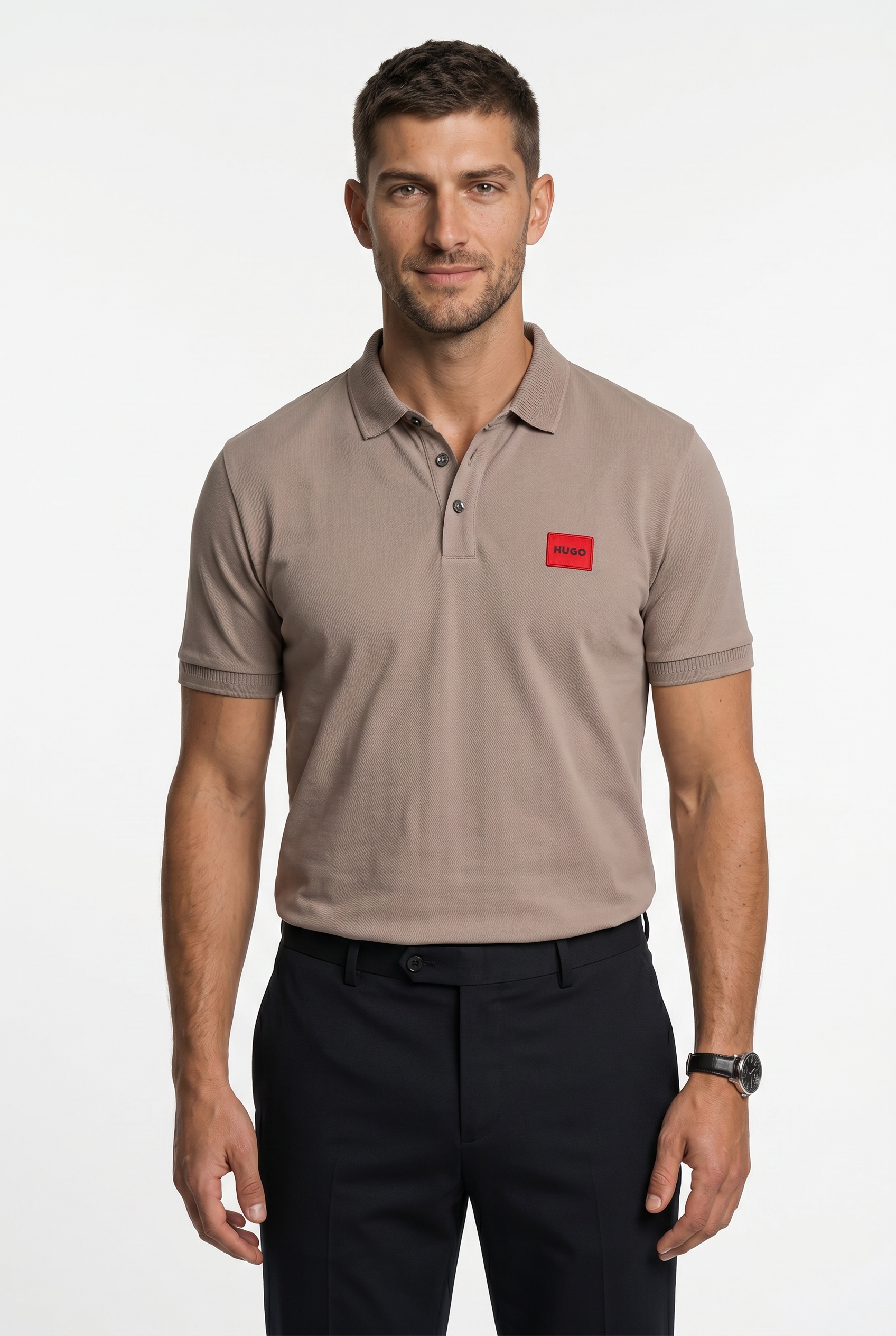 HUGO Poloshirt »Dereso« Slim Fit, Kurzarm, HUGO Weblabel