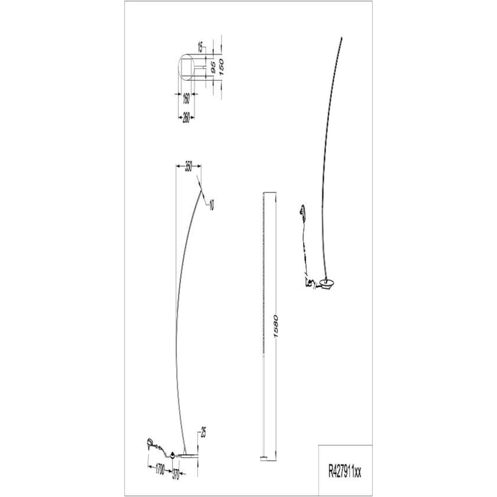 TRIO Leuchten LED Stehlampe »Solo«, 1 flammig-flammig